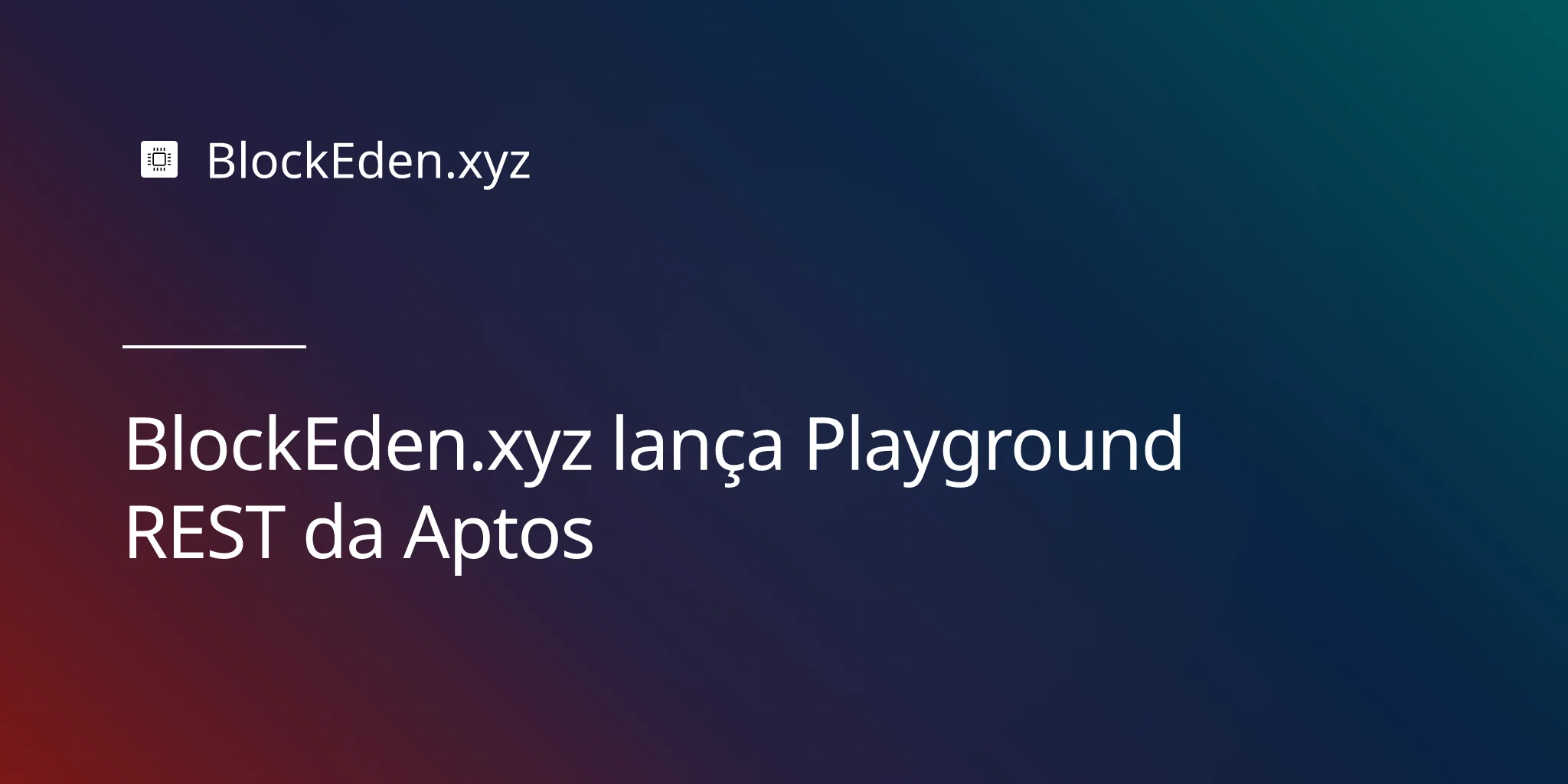 BlockEden.xyz lança Playground REST da Aptos