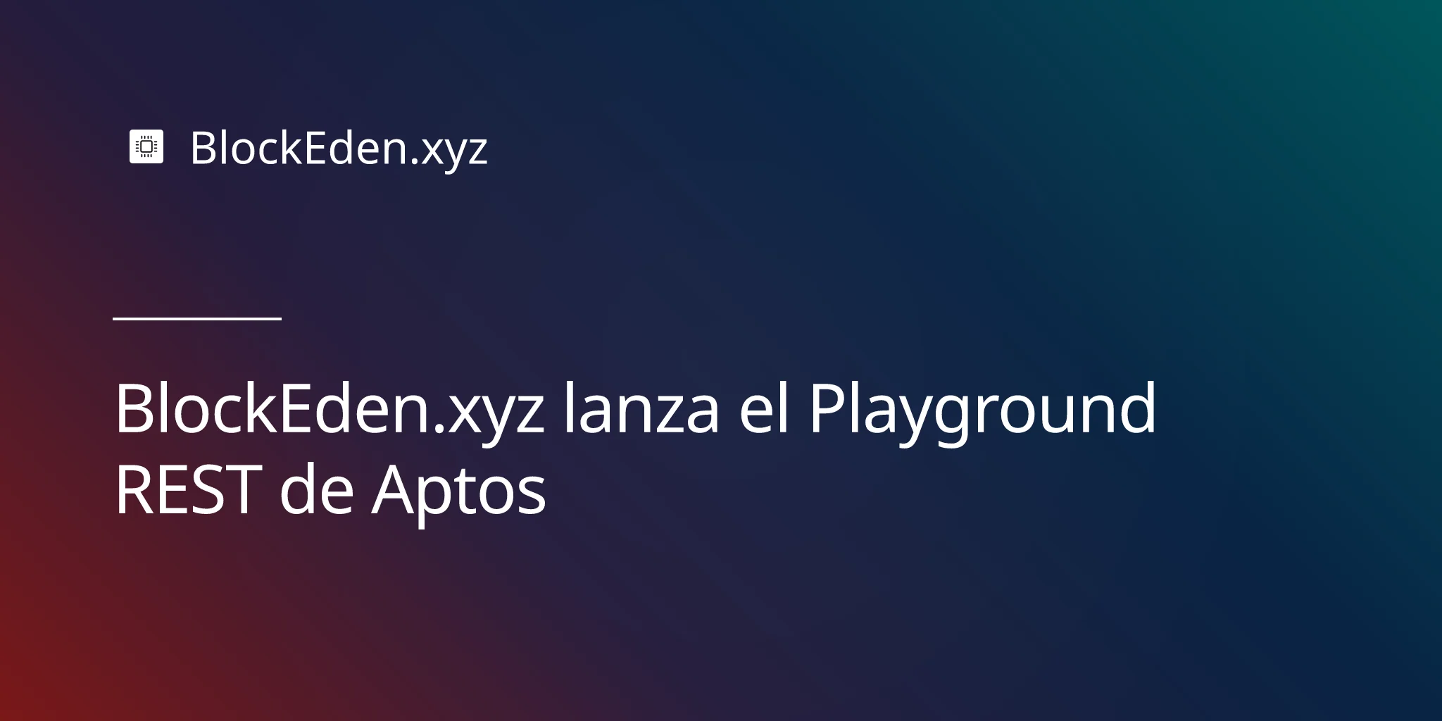 BlockEden.xyz lanza el Playground REST de Aptos