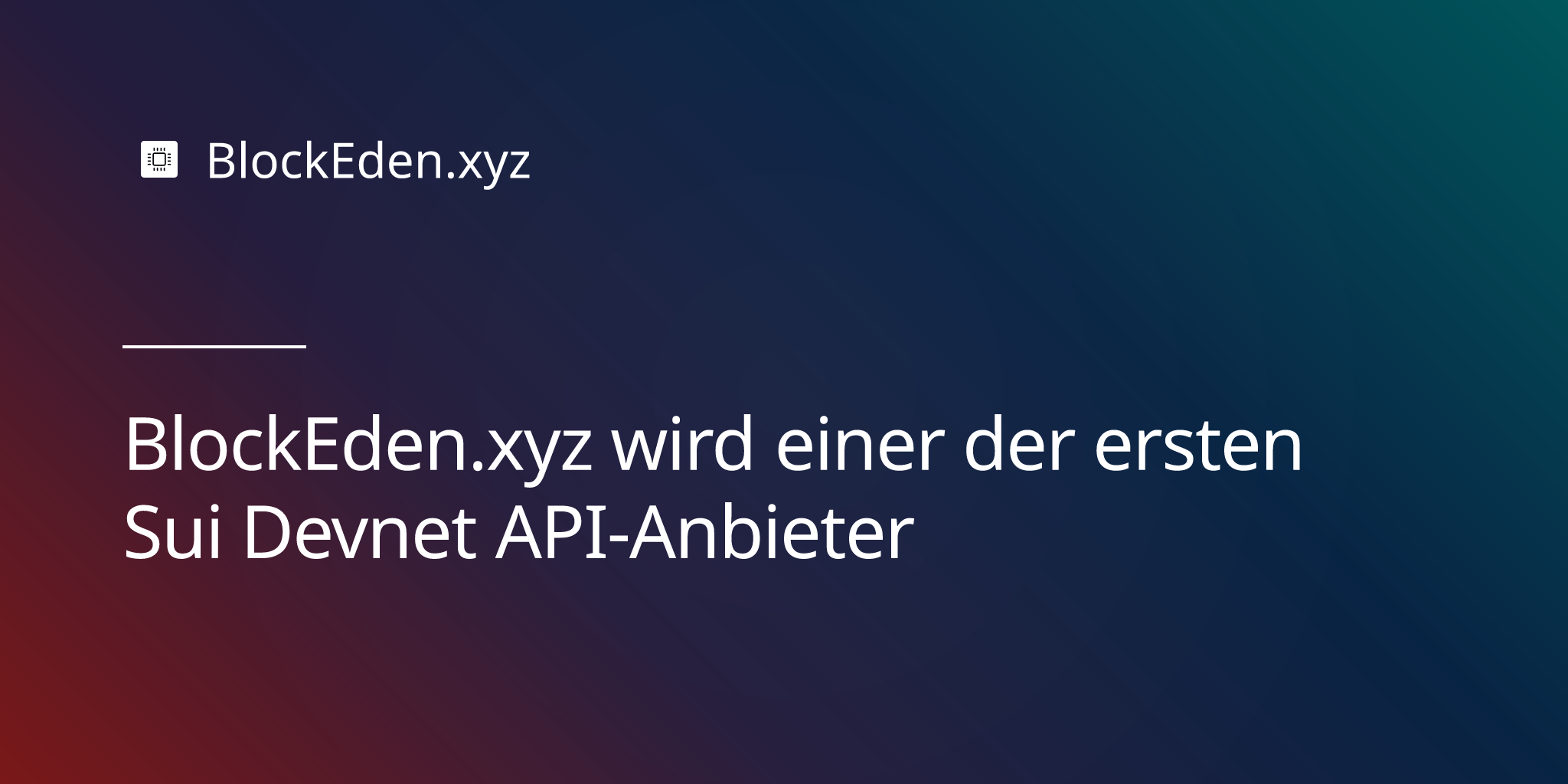 BlockEden.xyz wird einer der ersten Sui Devnet API-Anbieter
