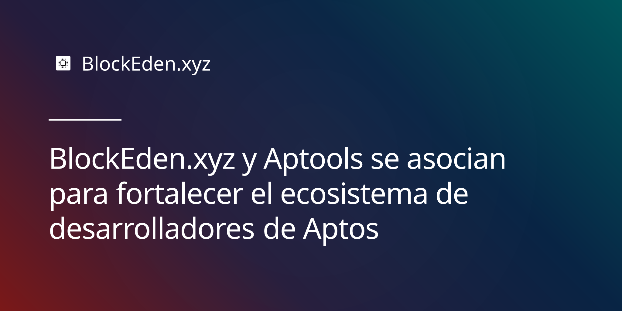 BlockEden.xyz y Aptools se asocian para fortalecer el ecosistema de desarrolladores de Aptos