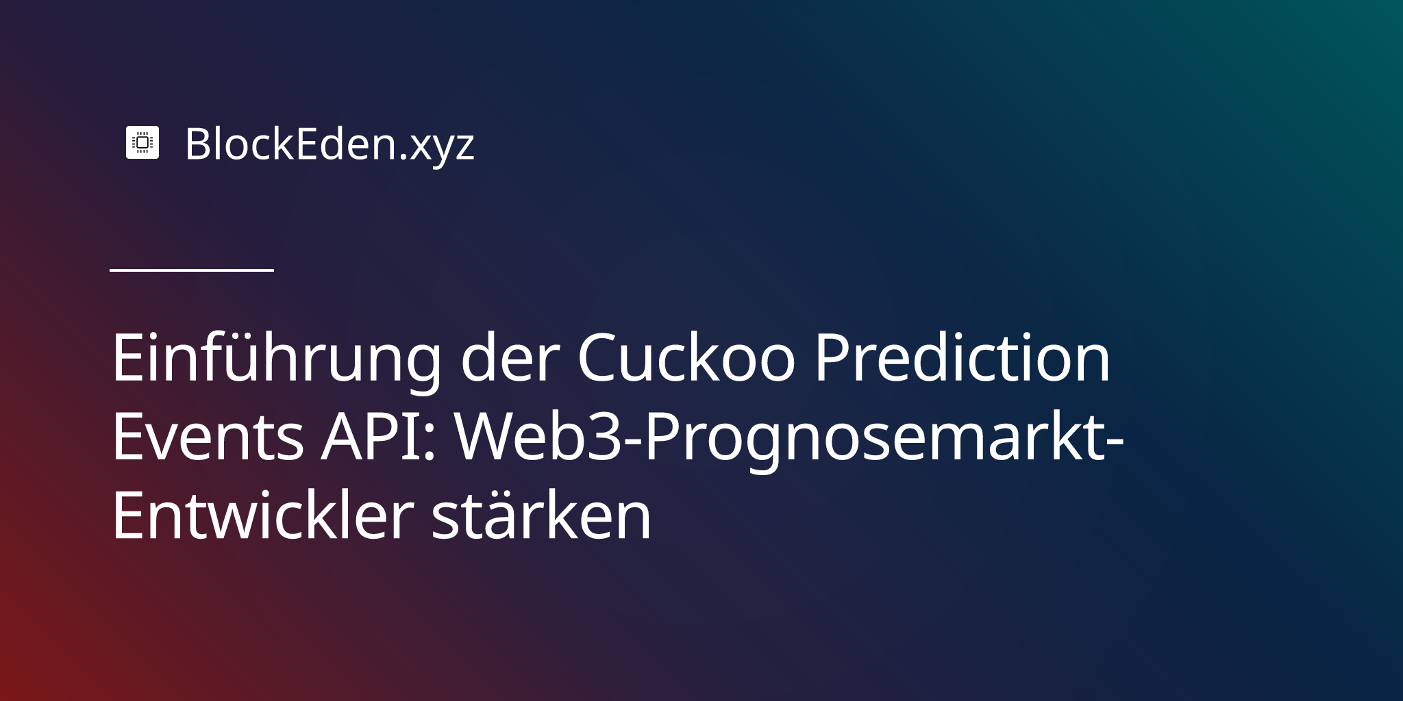 Cuckoo Prediction Events API