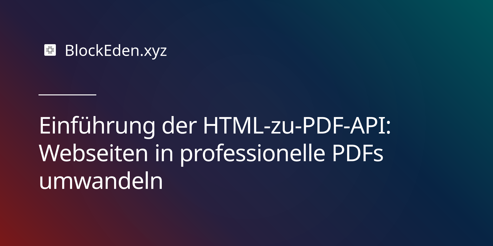 HTML-zu-PDF-API