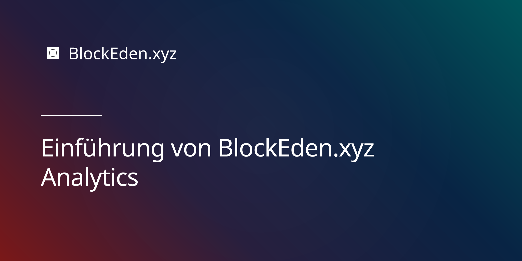 Einführung von BlockEden.xyz Analytics