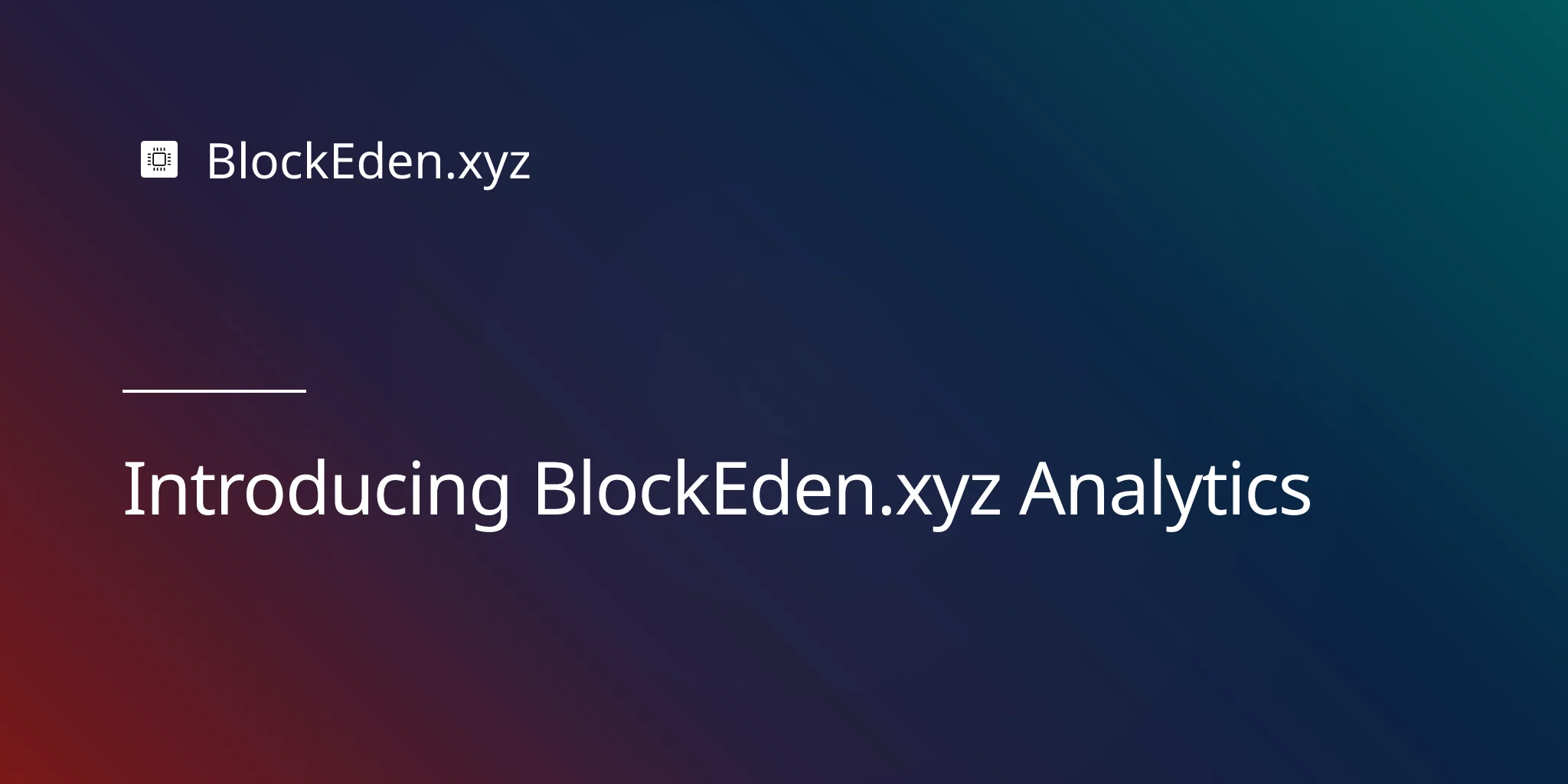 Introducing BlockEden.xyz Analytics