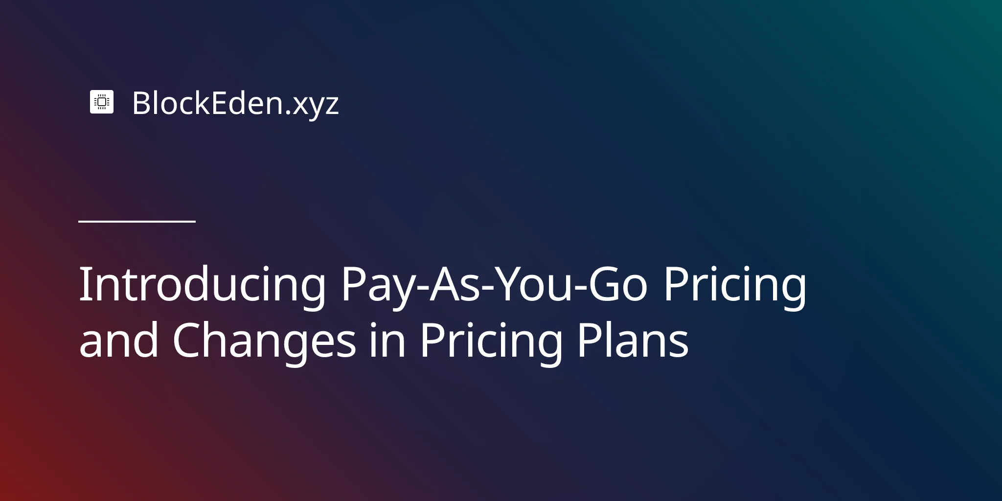 Introducing Pay-As-You-Go Pricing and Changes in Pricing Plans
