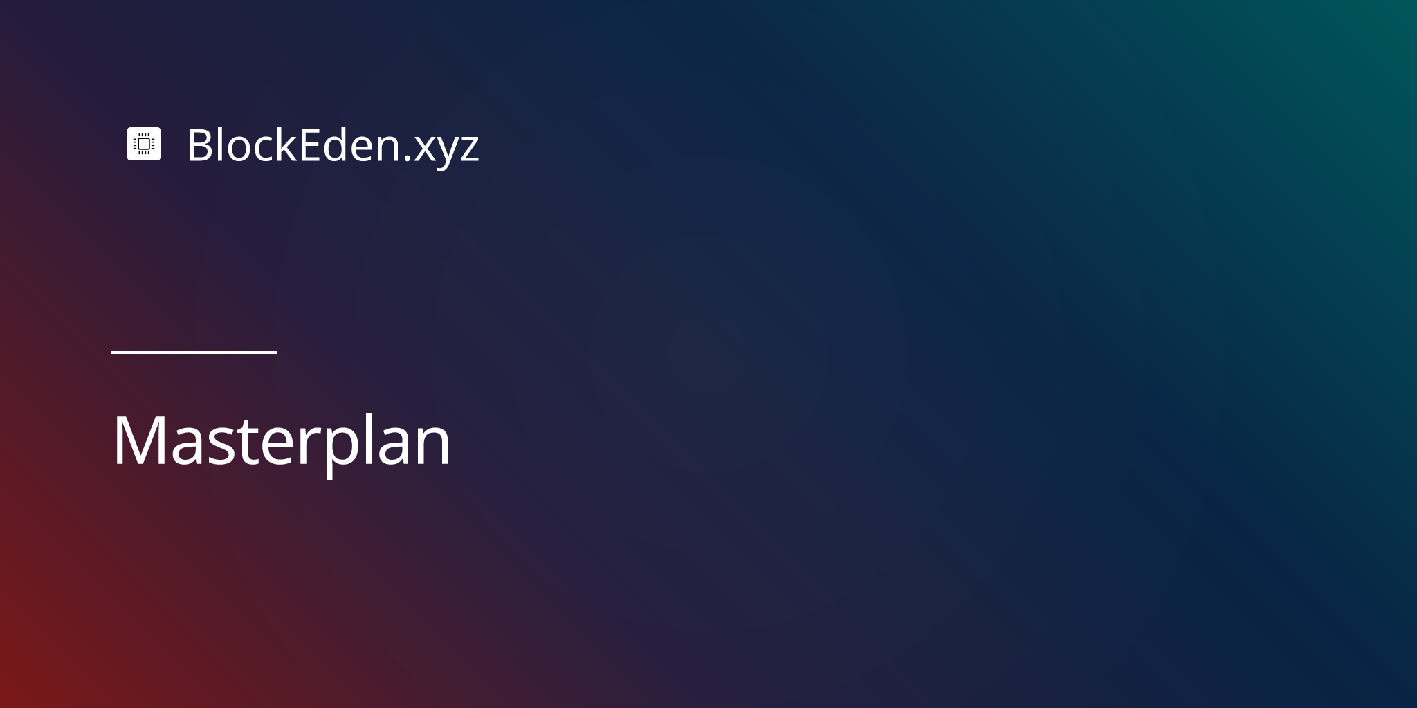 Masterplan