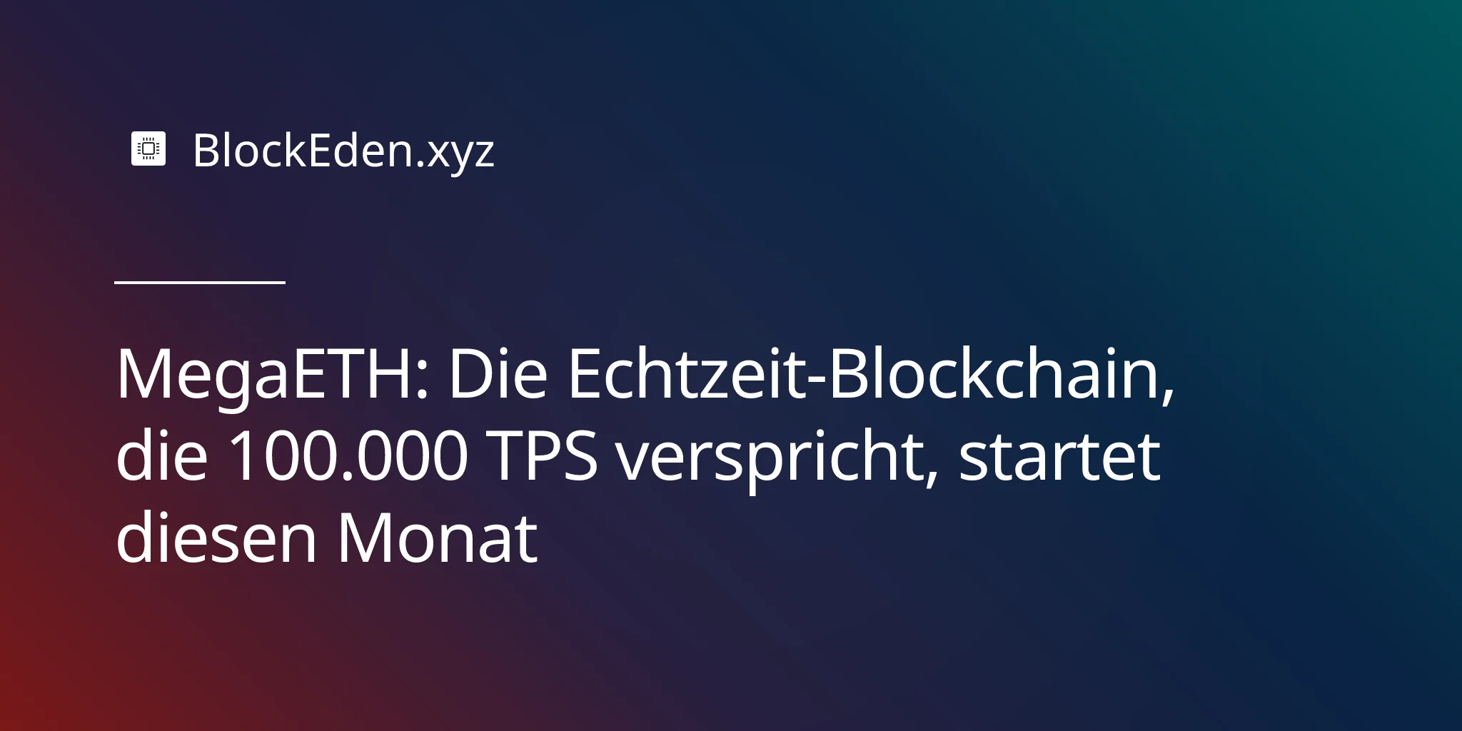 MegaETH: Die Echtzeit-Blockchain