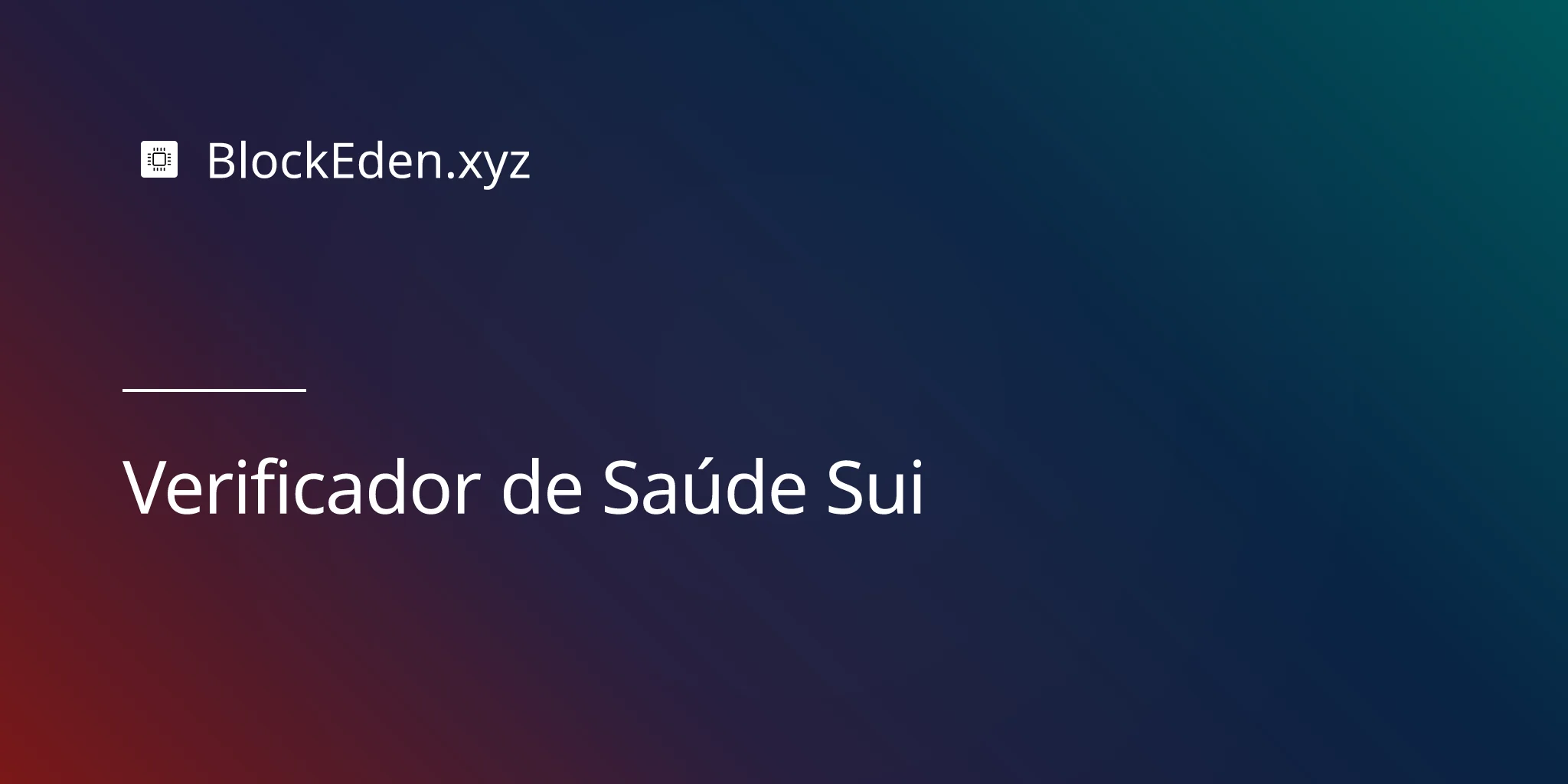 Verificador de Saúde Sui