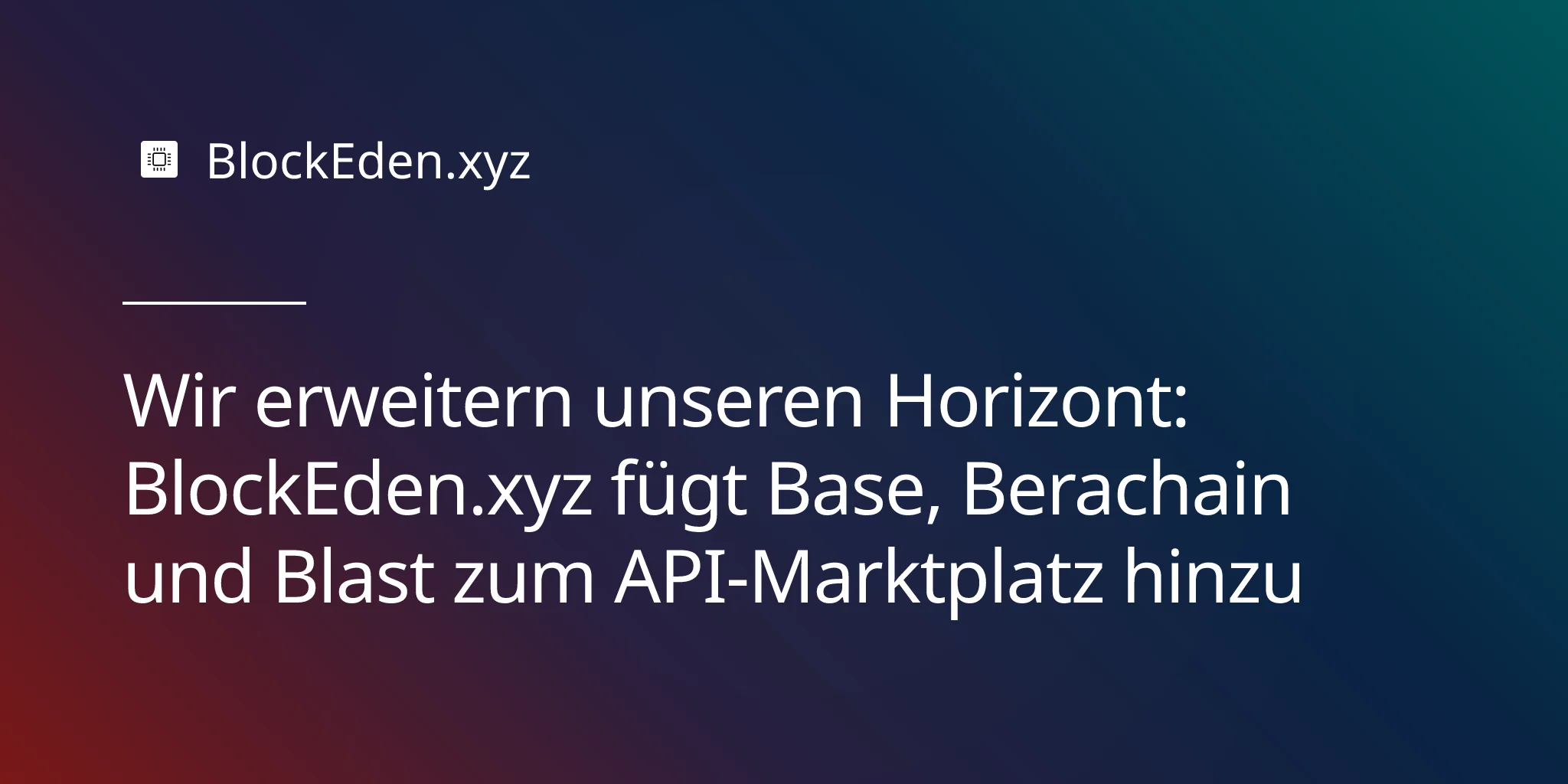 Erweiterung des API-Marktplatzes