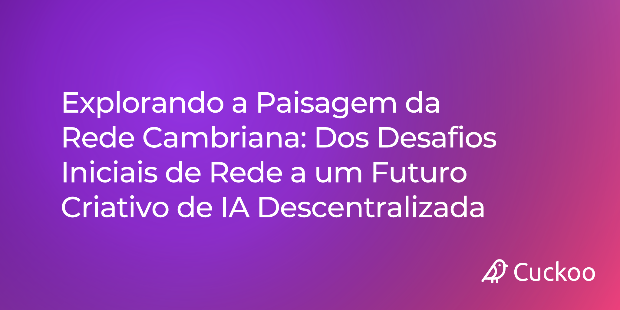 Paisagem da Rede Cambriana