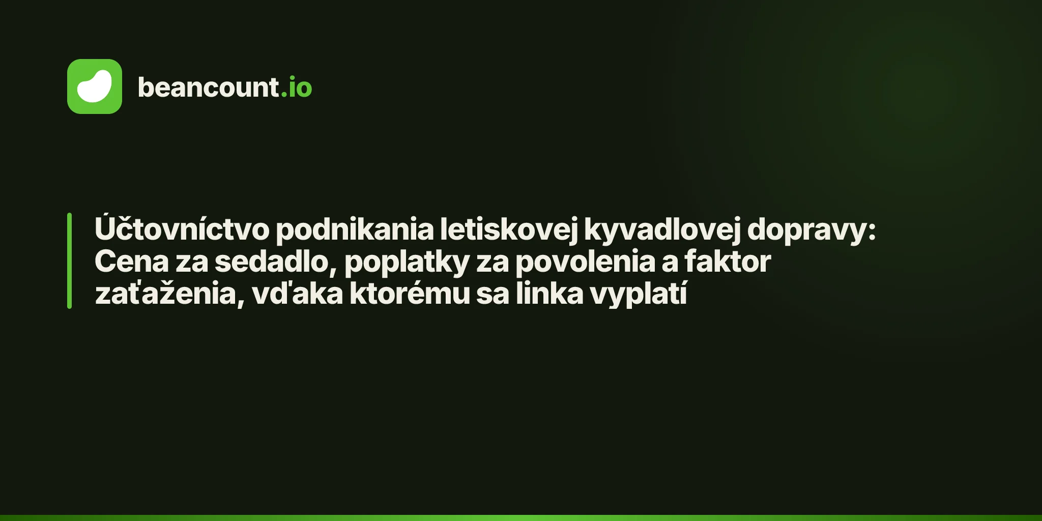 Účtovníctvo podnikania letiskovej kyvadlovej dopravy: Cena za sedadlo, poplatky za povolenia a faktor zaťaženia, vďaka ktorému sa linka vyplatí
