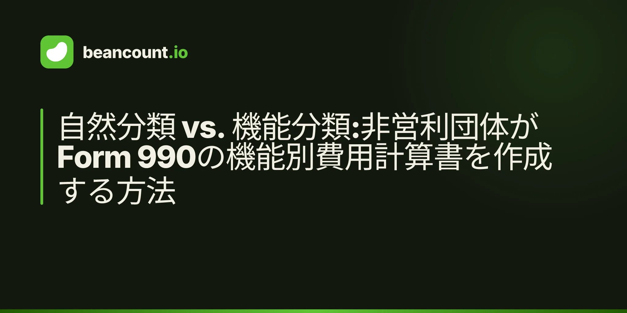 自然分類 vs. 機能分類:非営利団体がForm 990の機能別費用計算書を作成する方法