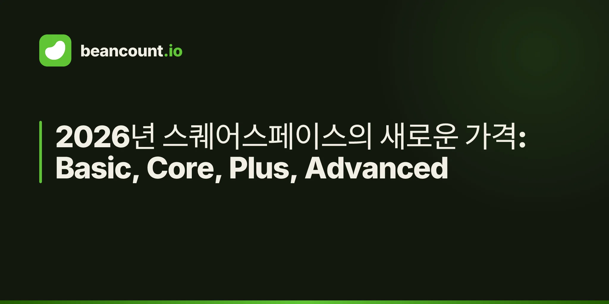 2026년 스퀘어스페이스의 새로운 가격: Basic, Core, Plus, Advanced