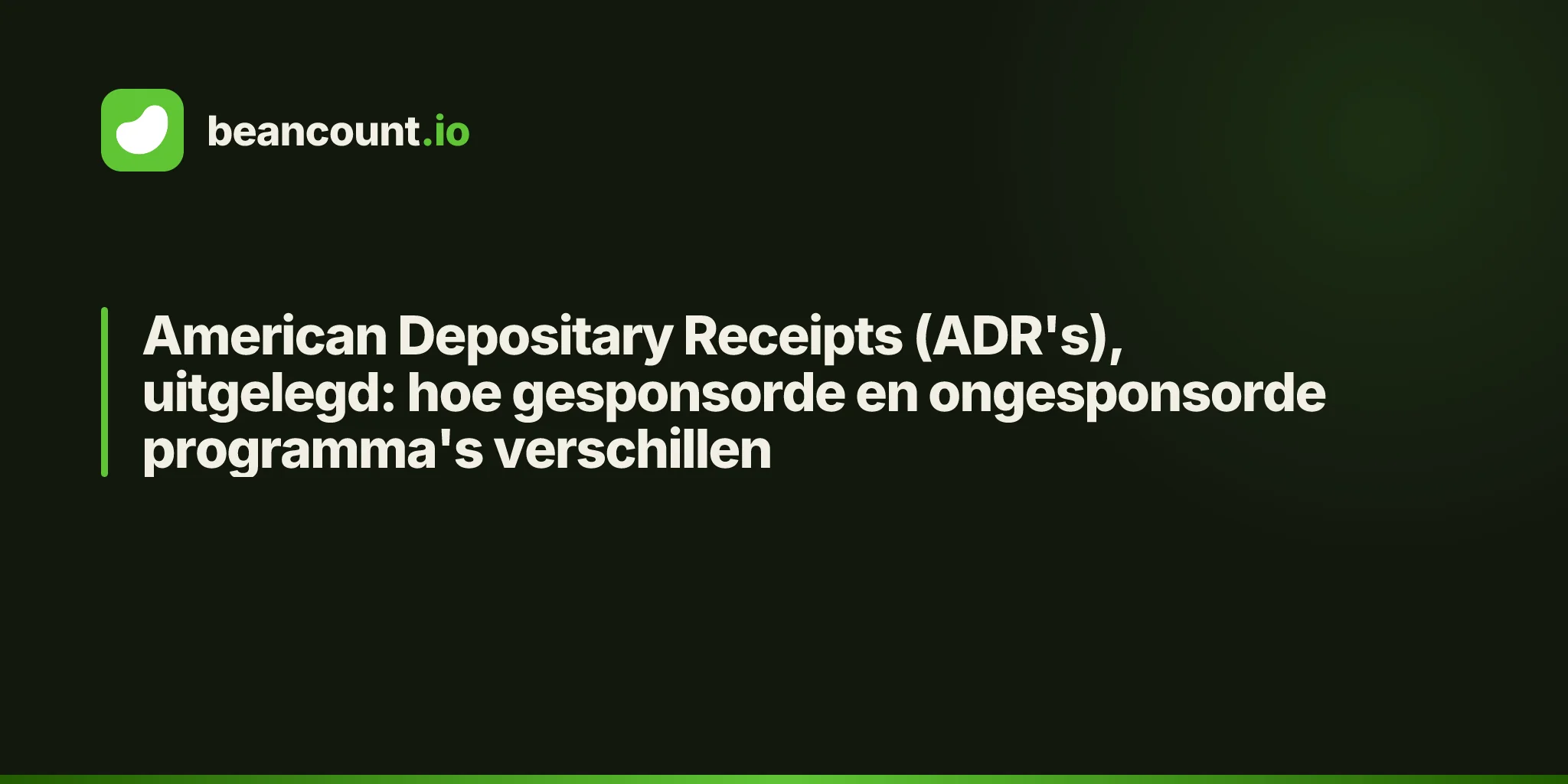 American Depositary Receipts (ADR's), uitgelegd: hoe gesponsorde en ongesponsorde programma's verschillen
