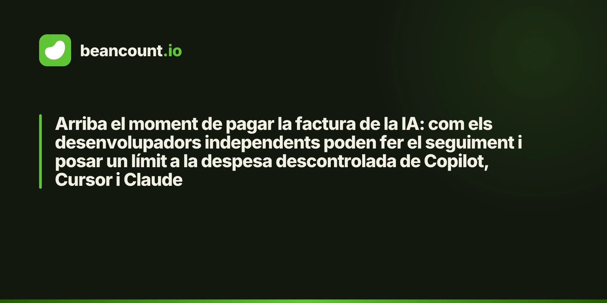 Arriba el moment de pagar la factura de la IA: com els desenvolupadors independents poden fer el seguiment i posar un límit a la despesa descontrolada de Copilot, Cursor i Claude