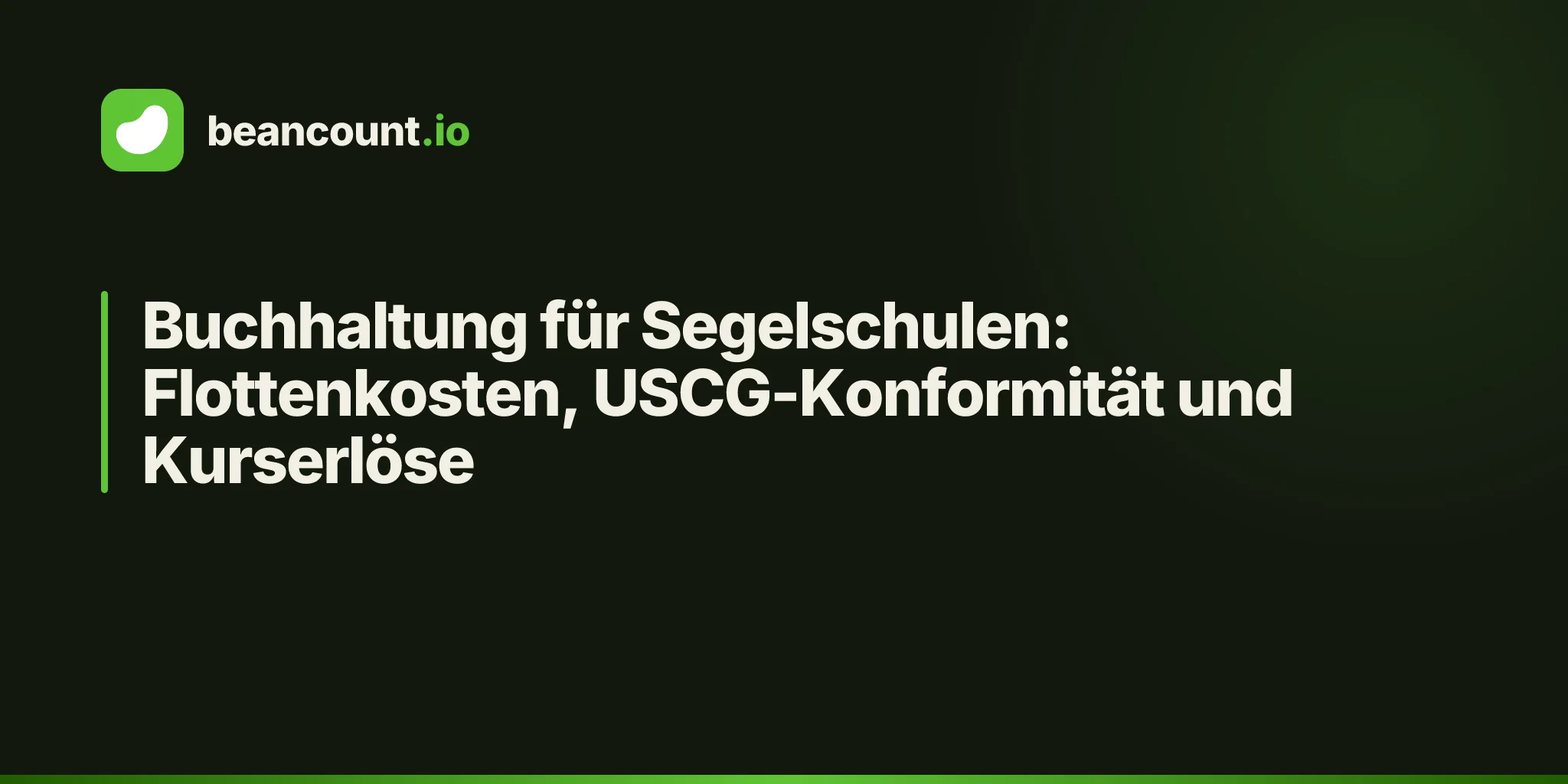 Buchhaltung für Segelschulen: Flottenkosten, USCG-Konformität und Kurserlöse