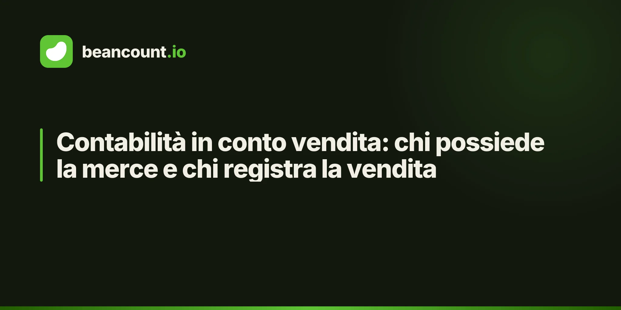 Contabilità in conto vendita: chi possiede la merce e chi registra la vendita