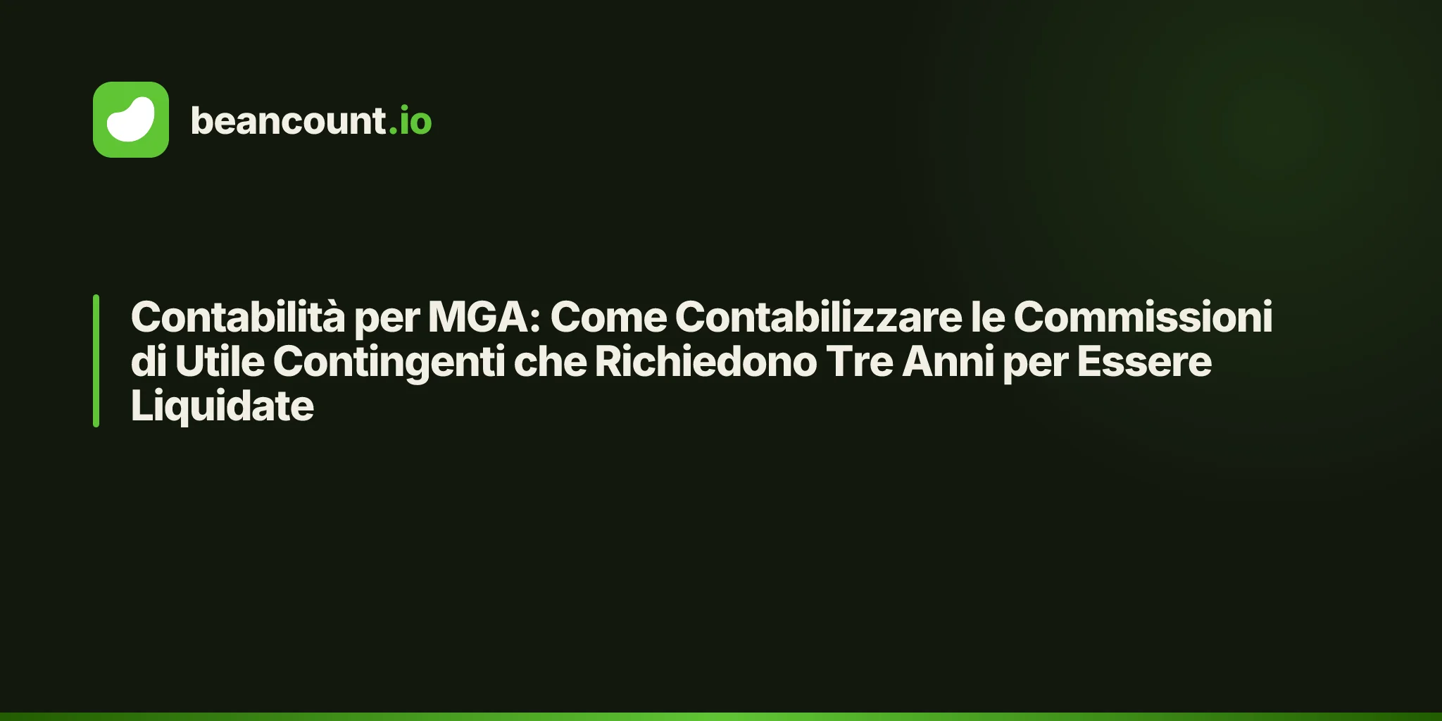 Contabilità per MGA: Come Contabilizzare le Commissioni di Utile Contingenti che Richiedono Tre Anni per Essere Liquidate