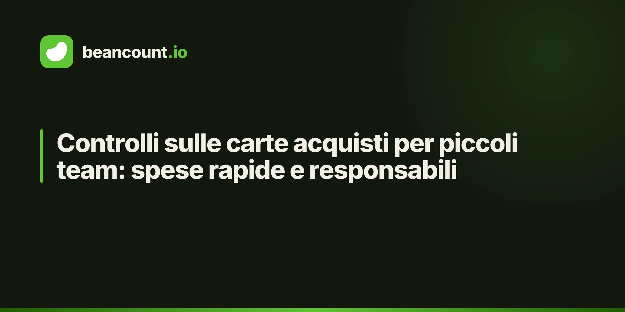 Controlli sulle carte acquisti per piccoli team: spese rapide e responsabili