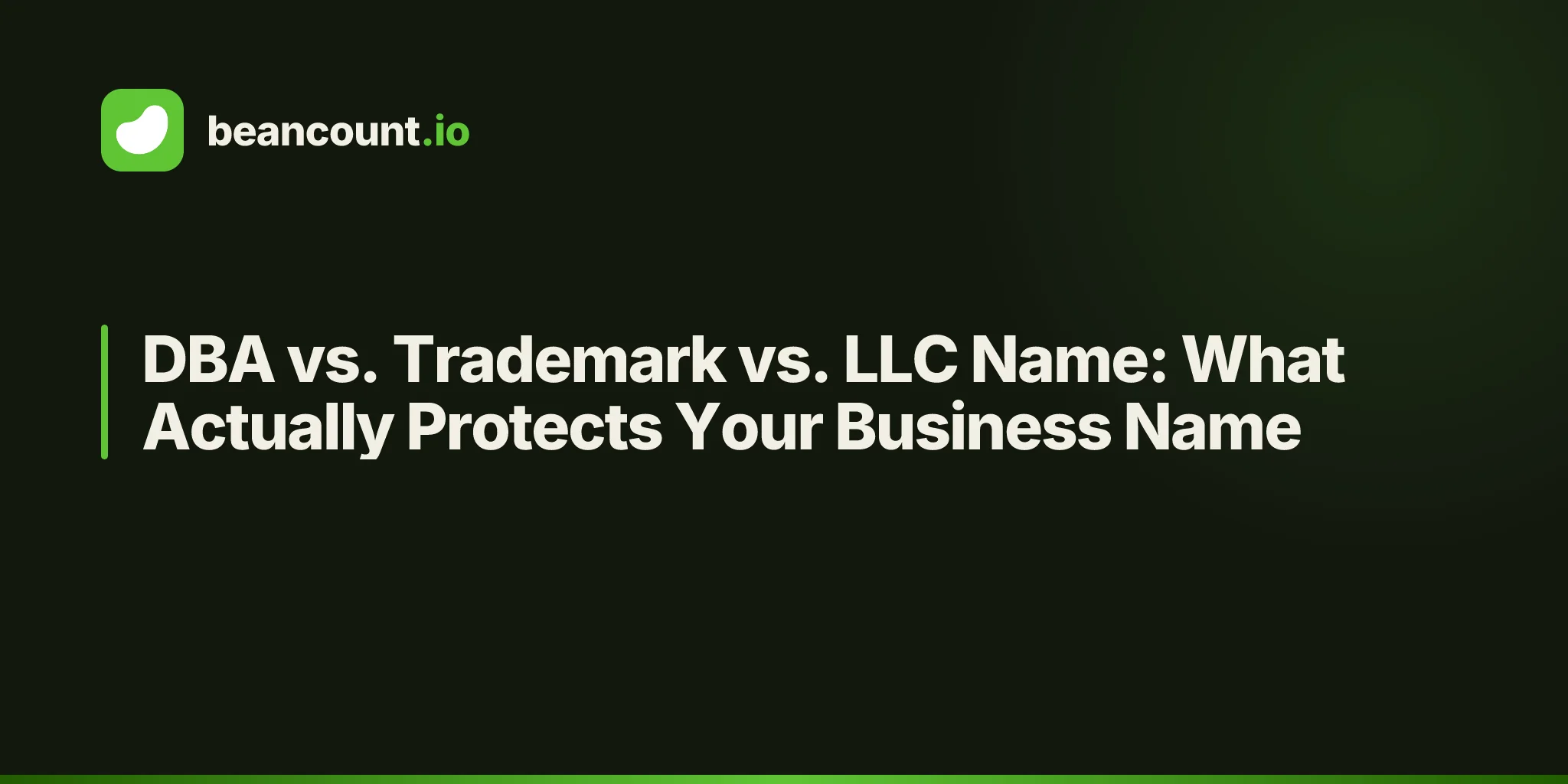 DBA vs. Trademark vs. LLC Name: What Actually Protects Your Business Name
