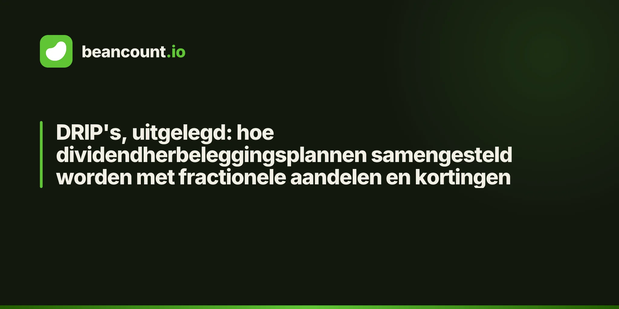 DRIP's, uitgelegd: hoe dividendherbeleggingsplannen samengesteld worden met fractionele aandelen en kortingen