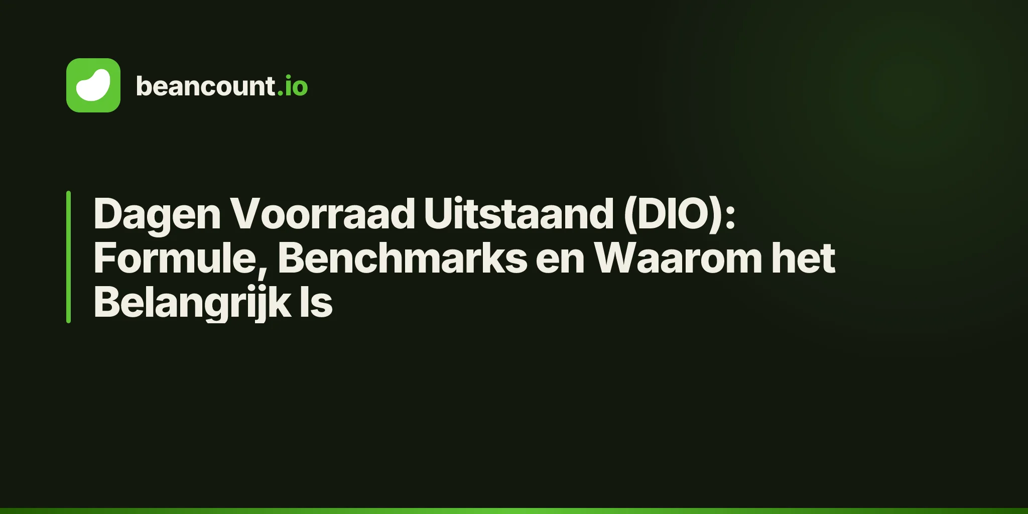 Dagen Voorraad Uitstaand (DIO): Formule, Benchmarks en Waarom het Belangrijk Is