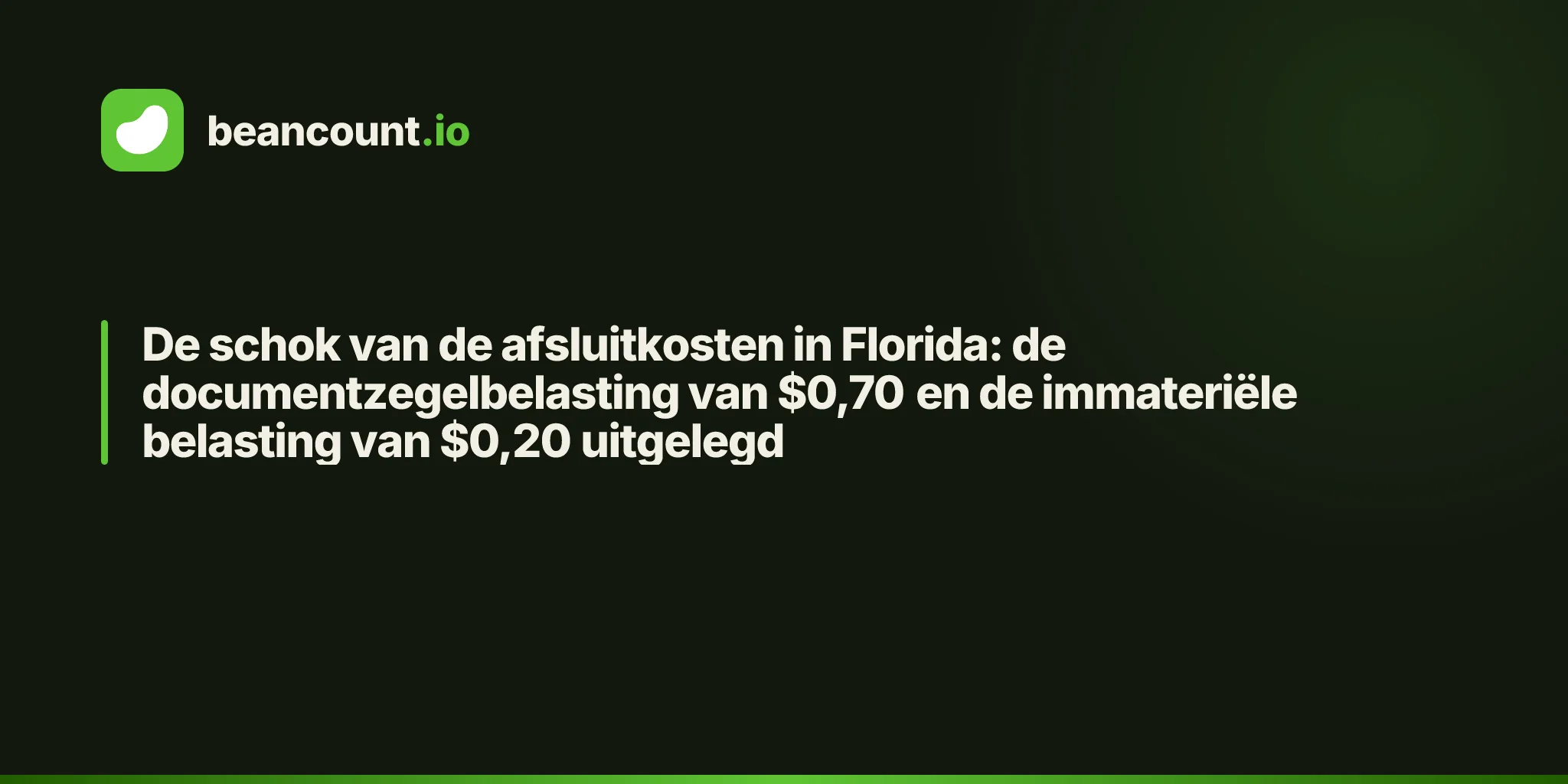 De schok van de afsluitkosten in Florida: de documentzegelbelasting van $0,70 en de immateriële belasting van $0,20 uitgelegd