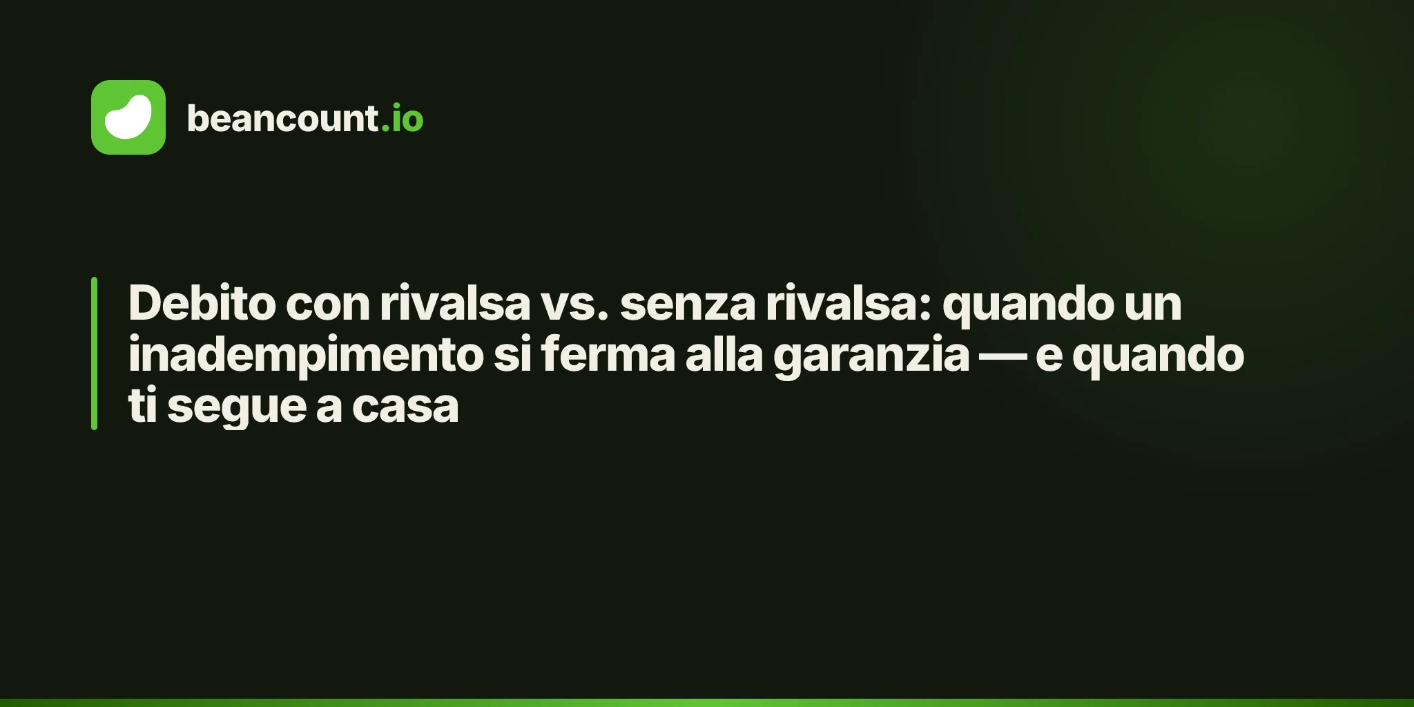 Debito con rivalsa vs. senza rivalsa: quando un inadempimento si ferma alla garanzia — e quando ti segue a casa