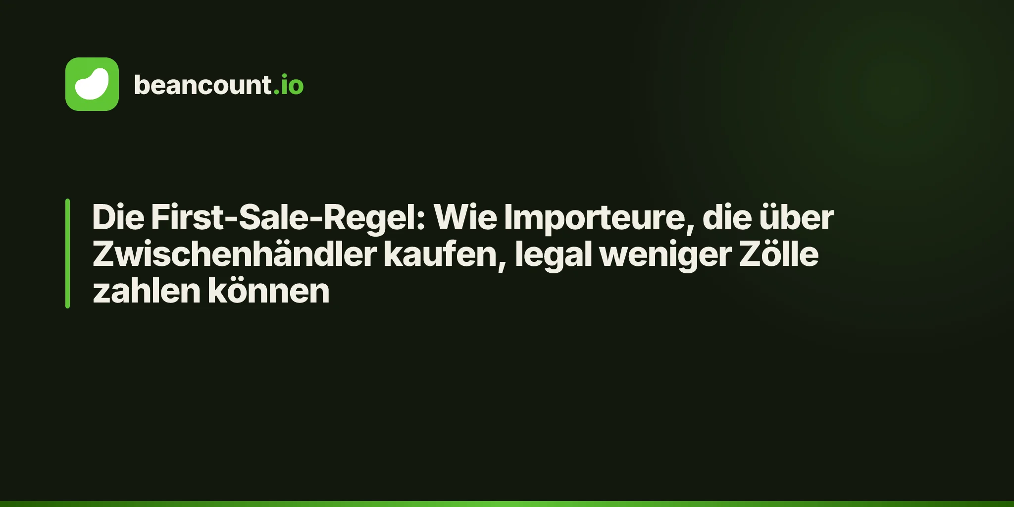 Die First-Sale-Regel: Wie Importeure, die über Zwischenhändler kaufen, legal weniger Zölle zahlen können