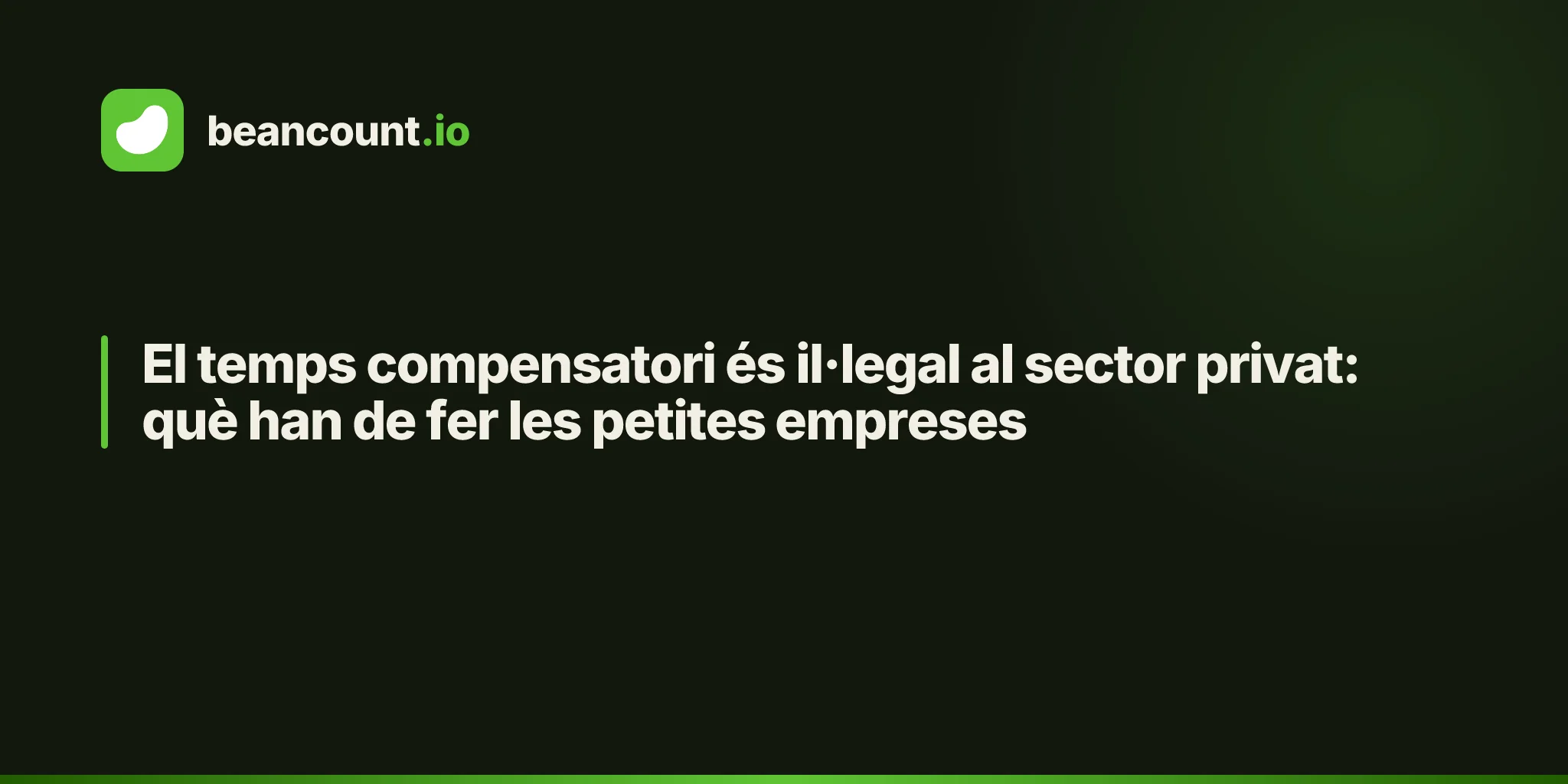 El temps compensatori és il·legal al sector privat: què han de fer les petites empreses