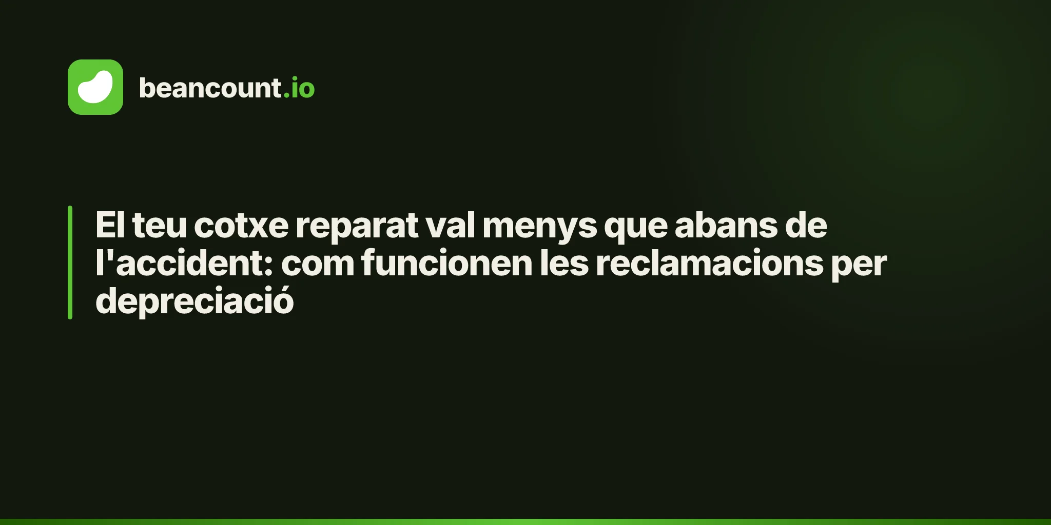 El teu cotxe reparat val menys que abans de l'accident: com funcionen les reclamacions per depreciació