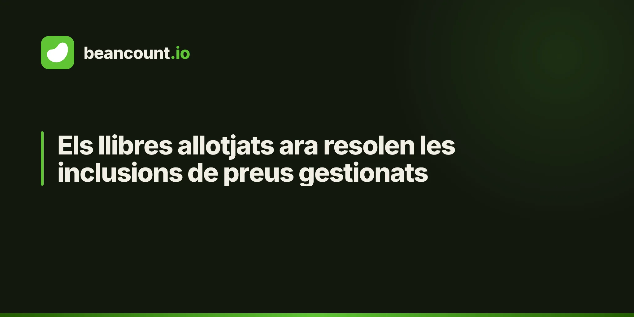 Els llibres allotjats ara resolen les inclusions de preus gestionats