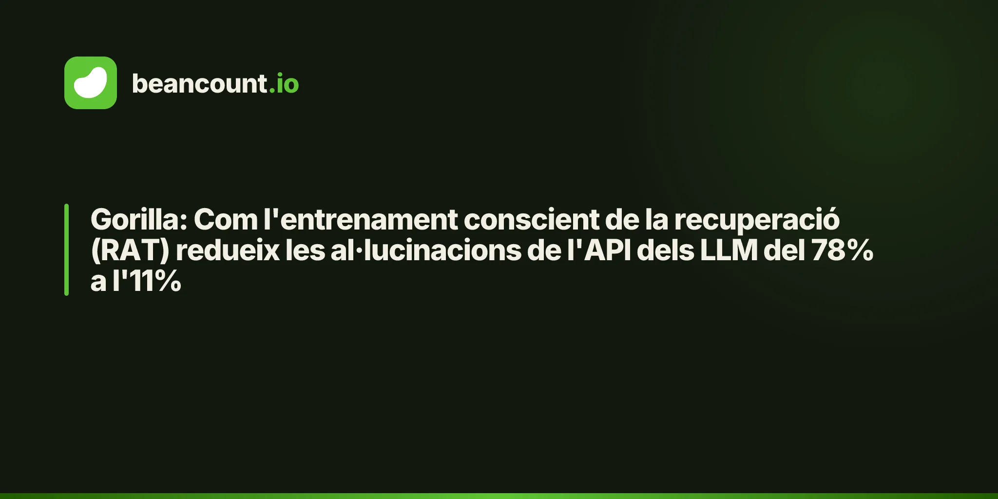 Gorilla: Com l'entrenament conscient de la recuperació (RAT) redueix les al·lucinacions de l'API dels LLM del 78% a l'11%