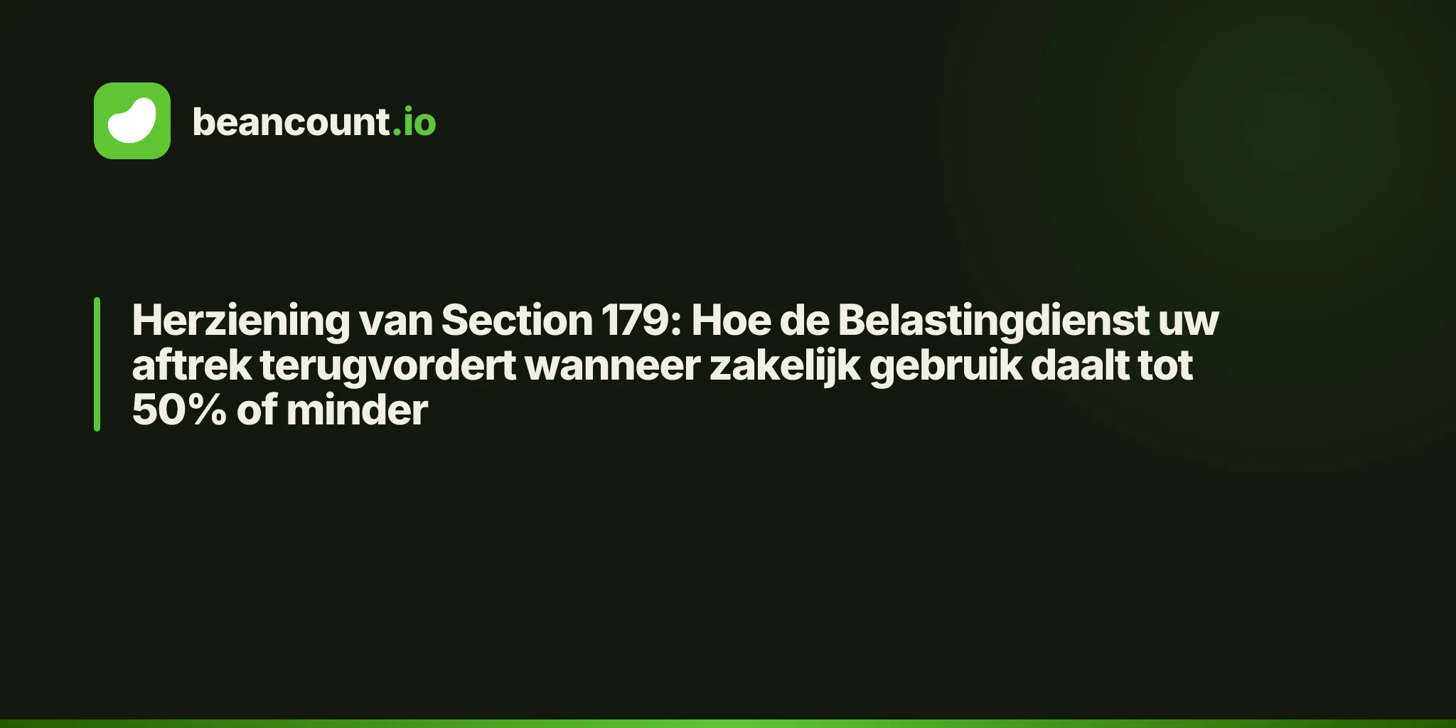 Herziening van Section 179: Hoe de Belastingdienst uw aftrek terugvordert wanneer zakelijk gebruik daalt tot 50% of minder