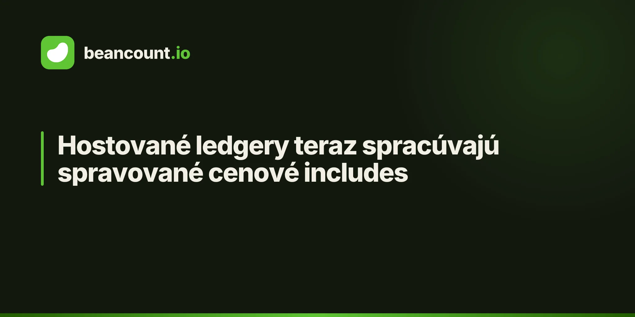 Hostované ledgery teraz spracúvajú spravované cenové includes