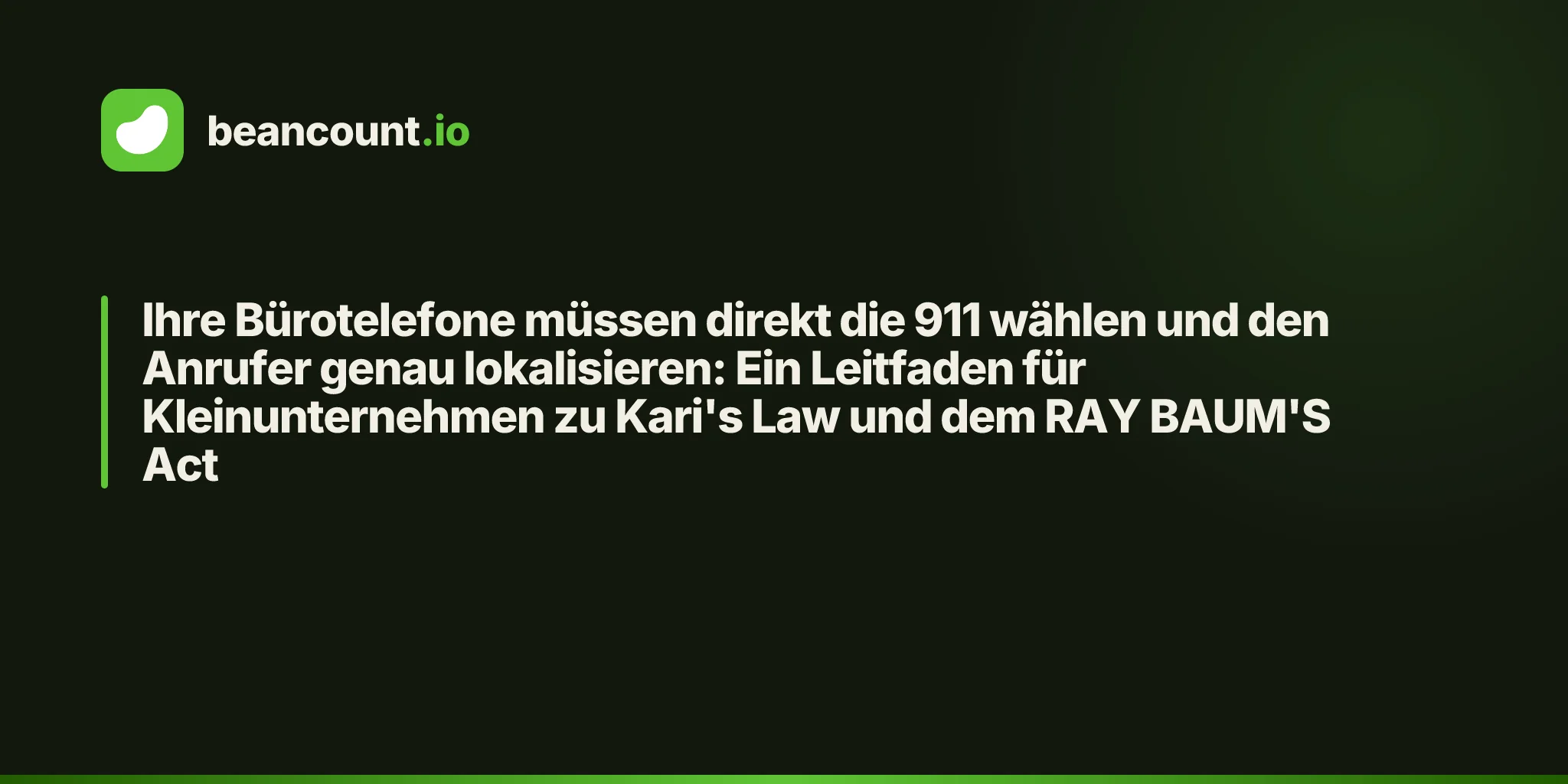 Ihre Bürotelefone müssen direkt die 911 wählen und den Anrufer genau lokalisieren: Ein Leitfaden für Kleinunternehmen zu Kari's Law und dem RAY BAUM'S Act