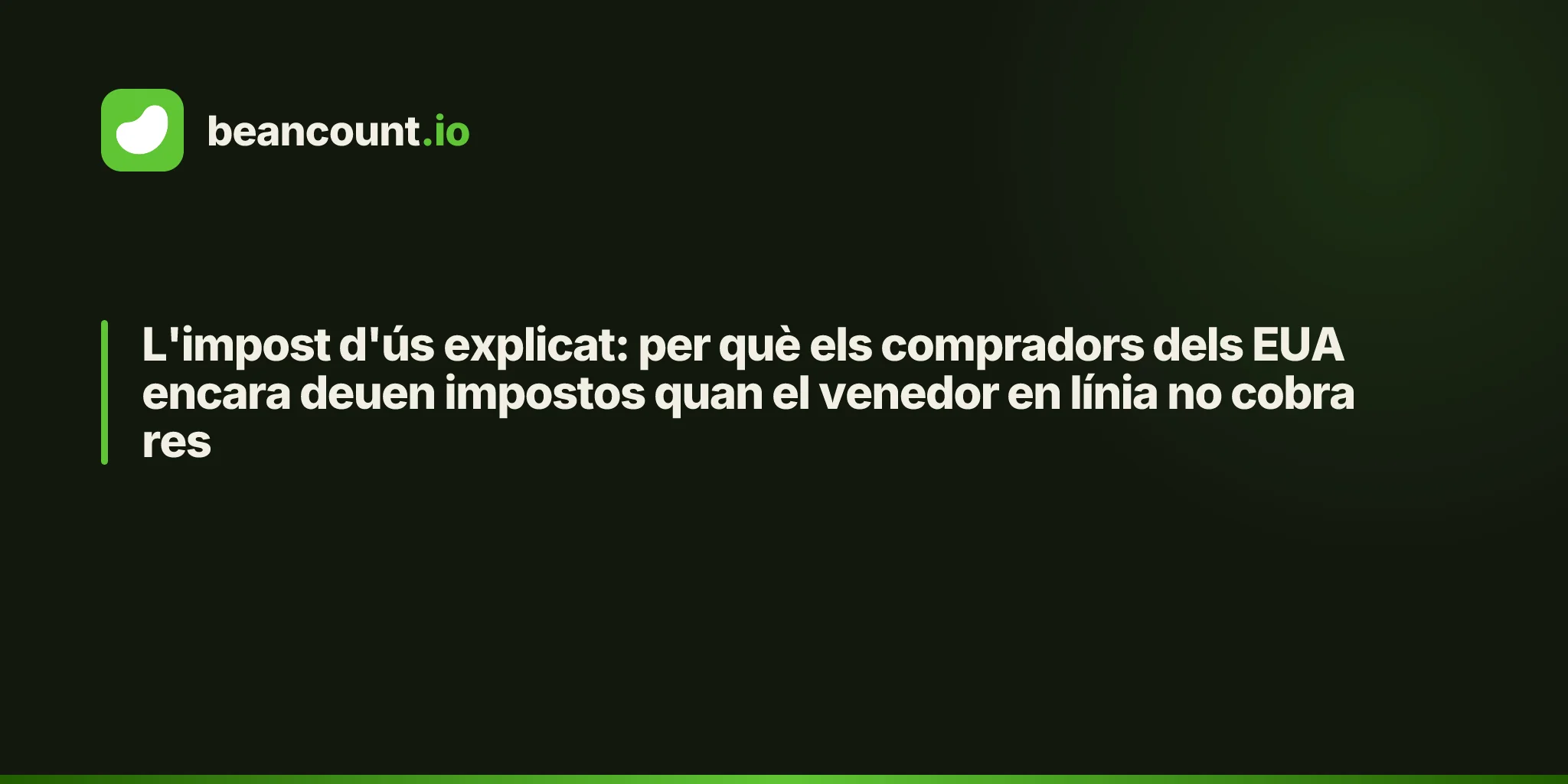 L'impost d'ús explicat: per què els compradors dels EUA encara deuen impostos quan el venedor en línia no cobra res