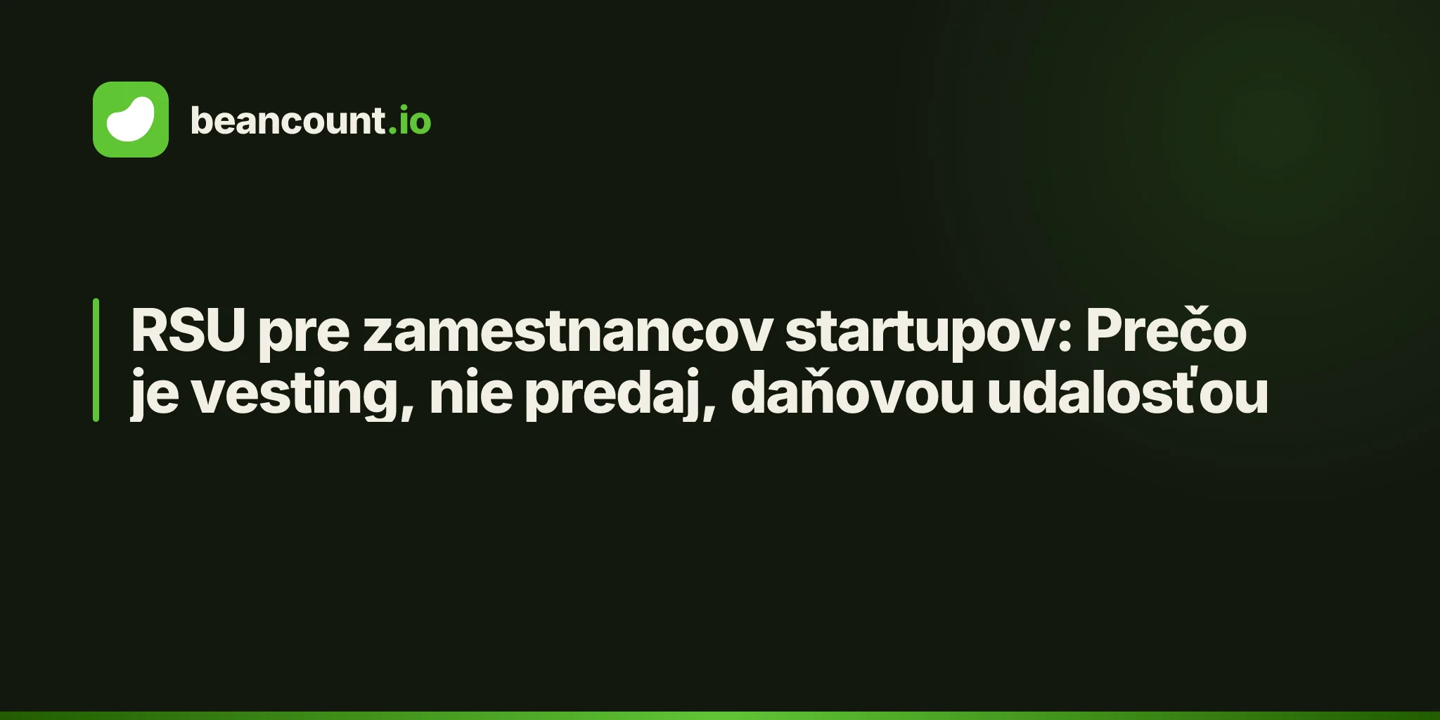RSU pre zamestnancov startupov: Prečo je vesting, nie predaj, daňovou udalosťou