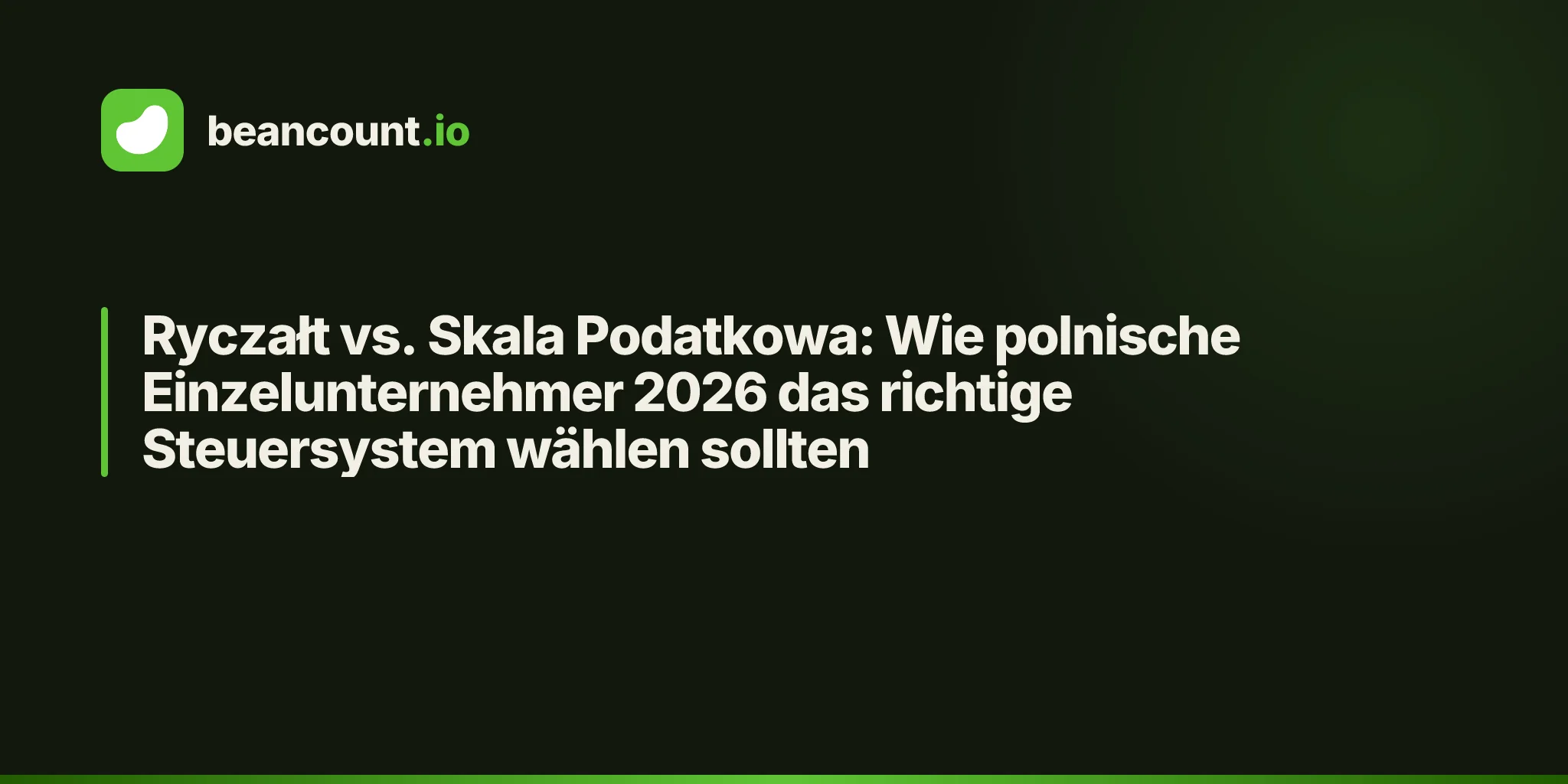 Ryczałt vs. Skala Podatkowa: Wie polnische Einzelunternehmer 2026 das richtige Steuersystem wählen sollten