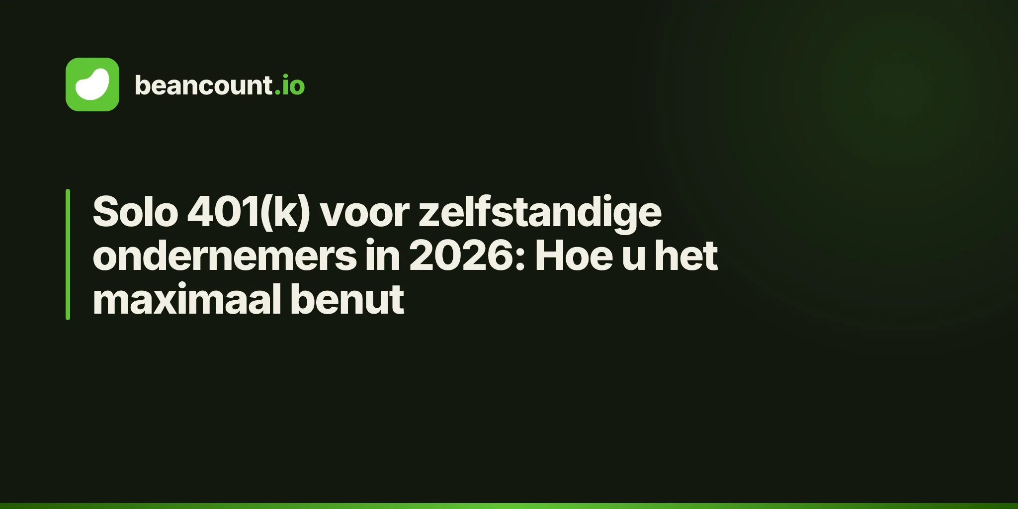 Solo 401(k) voor zelfstandige ondernemers in 2026: Hoe u het maximaal benut