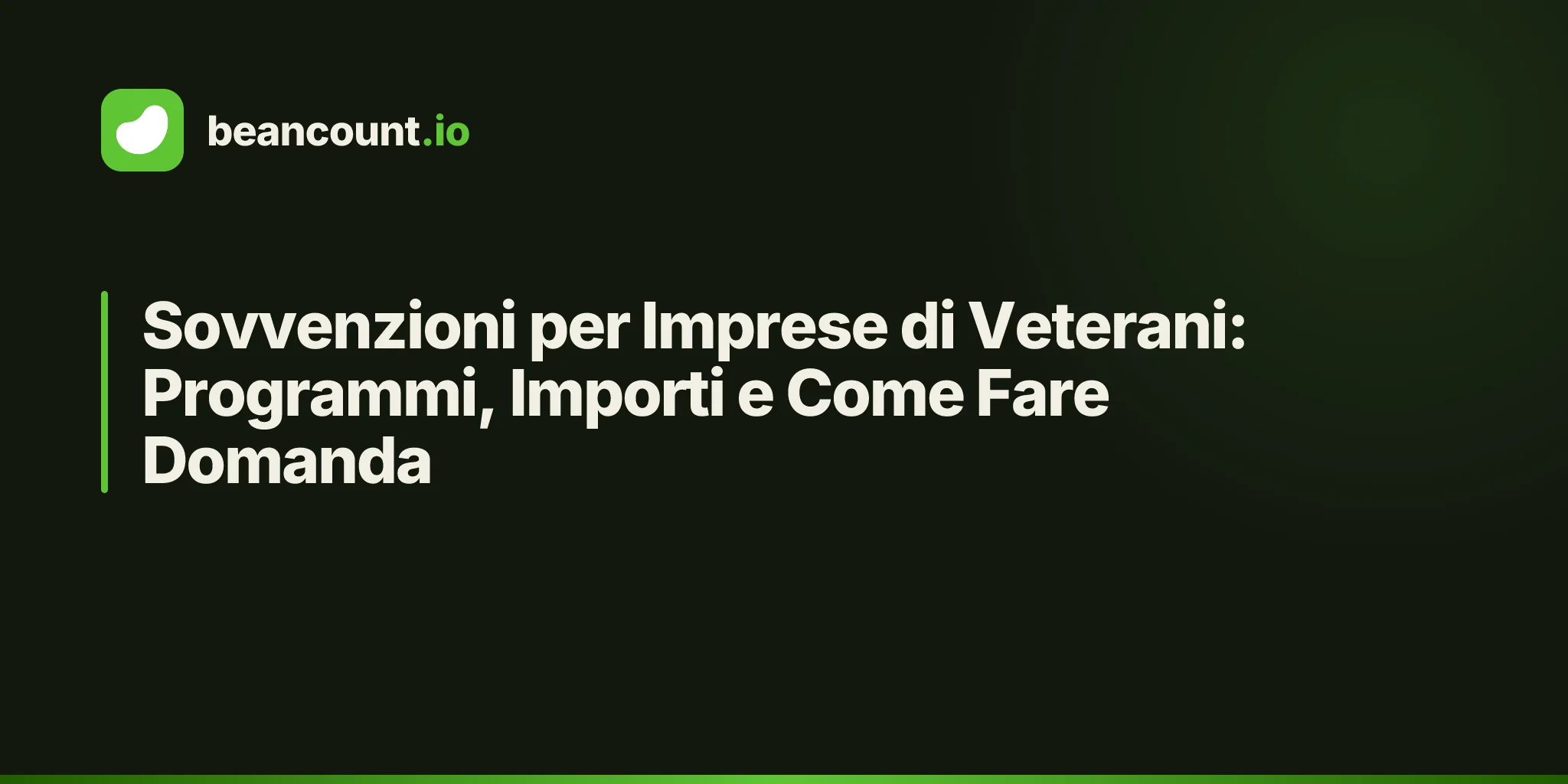 Sovvenzioni per Imprese di Veterani: Programmi, Importi e Come Fare Domanda