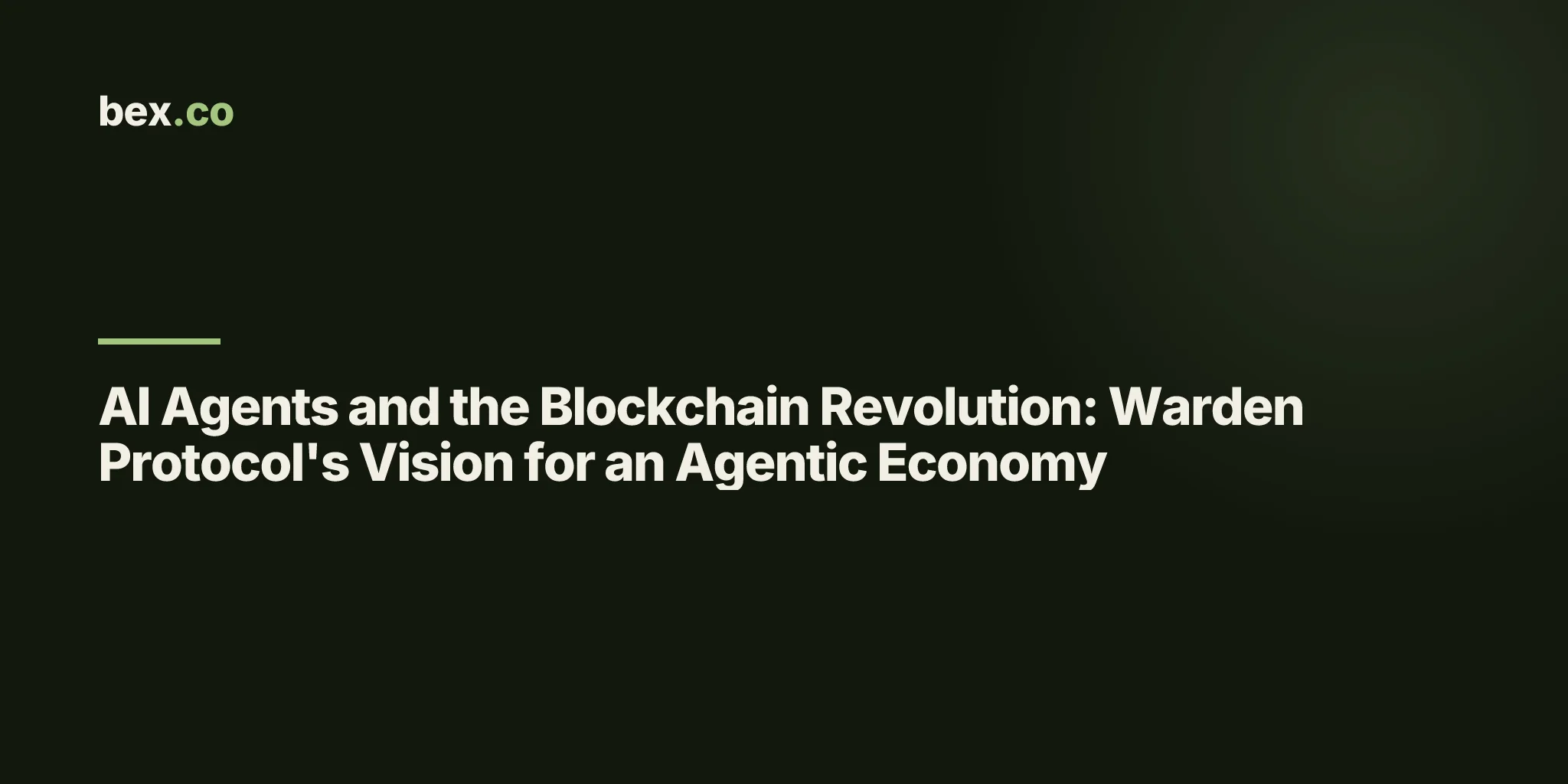 AI Agents and the Blockchain Revolution: Warden Protocol's Vision for an Agentic Economy