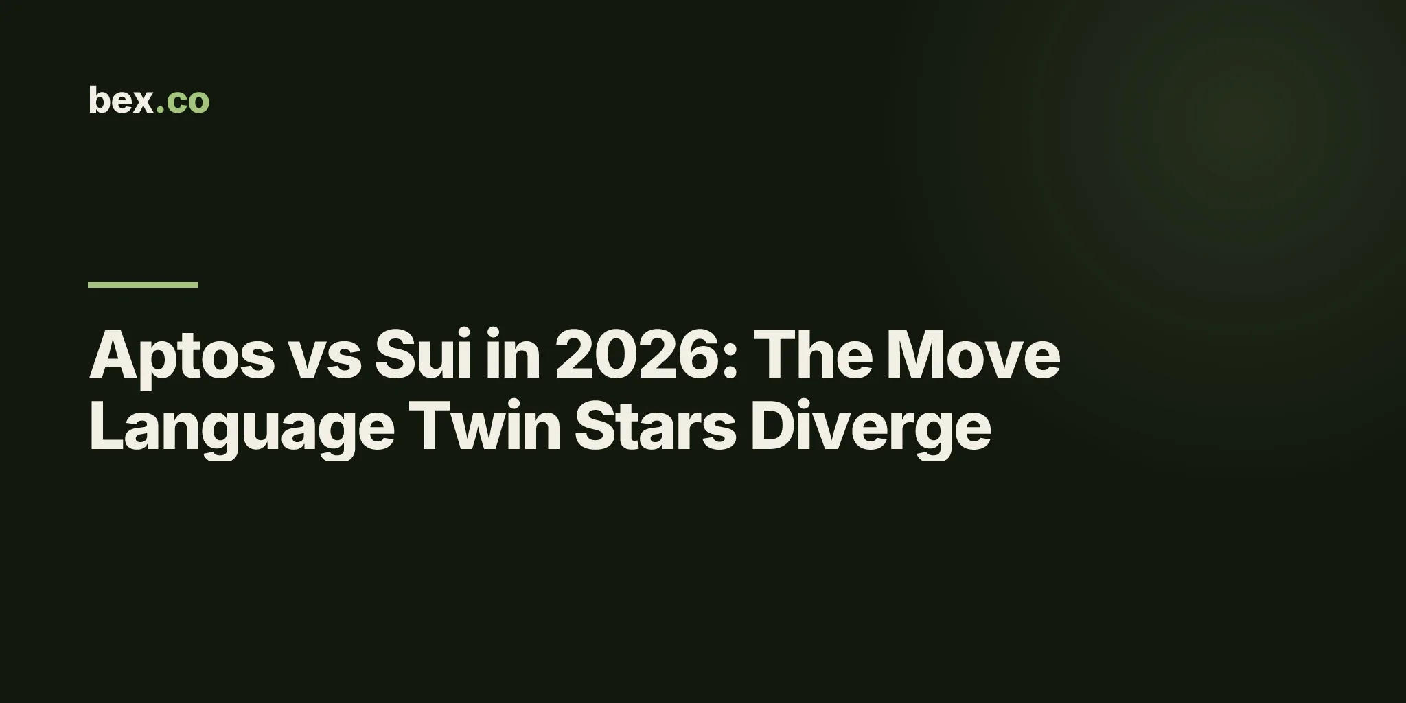 Aptos vs Sui in 2026: The Move Language Twin Stars Diverge