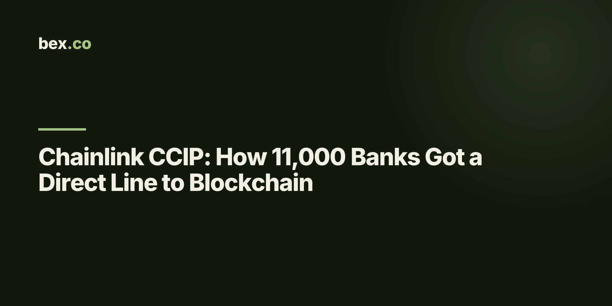 Chainlink CCIP: How 11,000 Banks Got a Direct Line to Blockchain