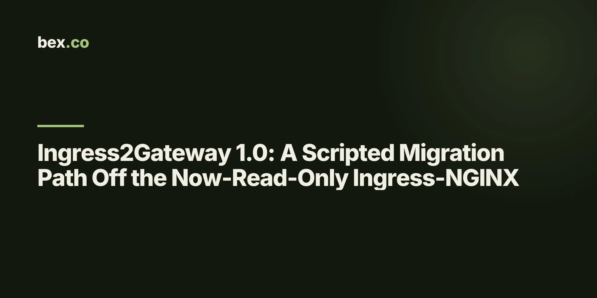 Ingress2Gateway 1.0: A Scripted Migration Path Off the Now-Read-Only Ingress-NGINX