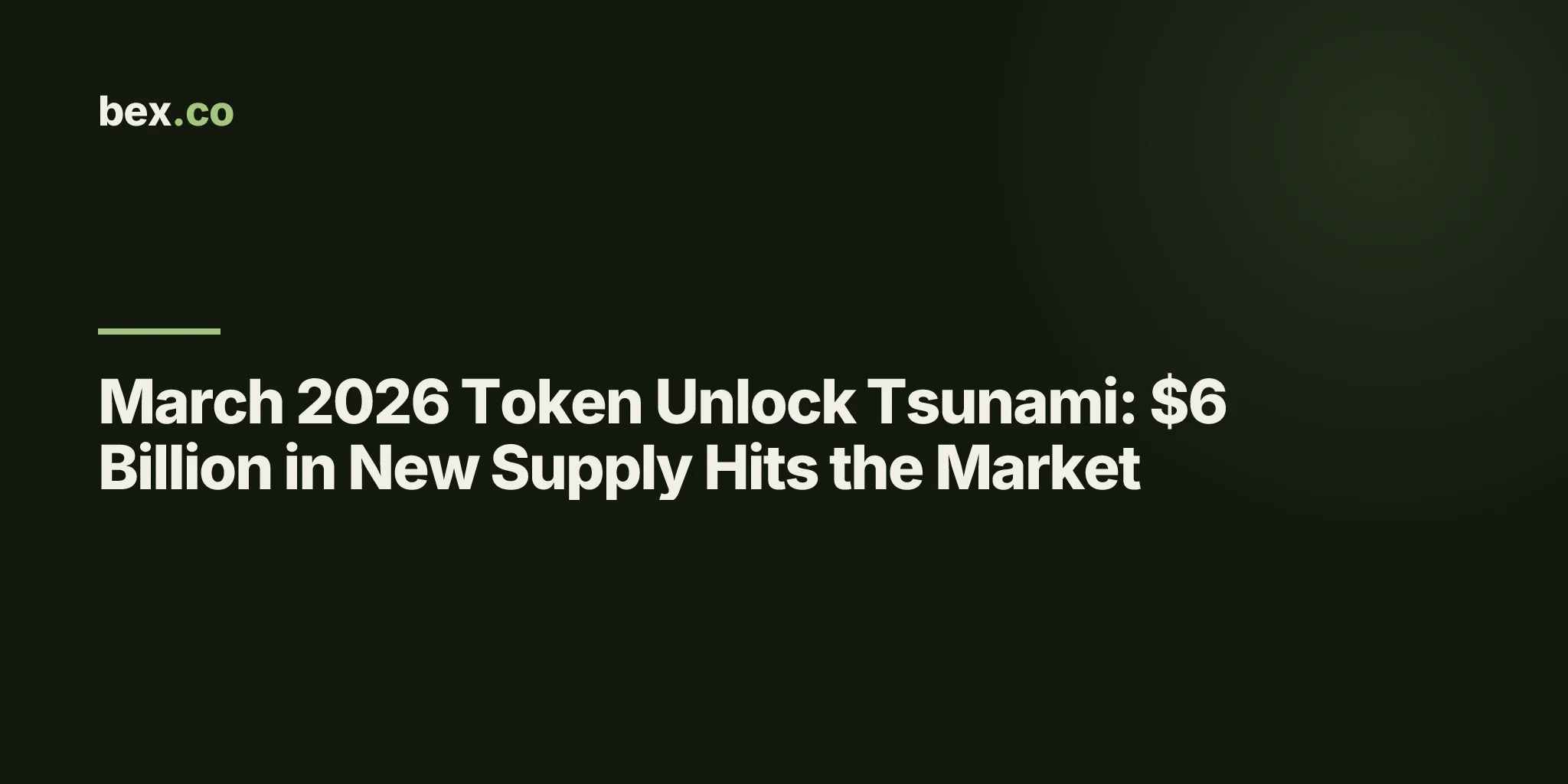 March 2026 Token Unlock Tsunami: $6 Billion in New Supply Hits the Market