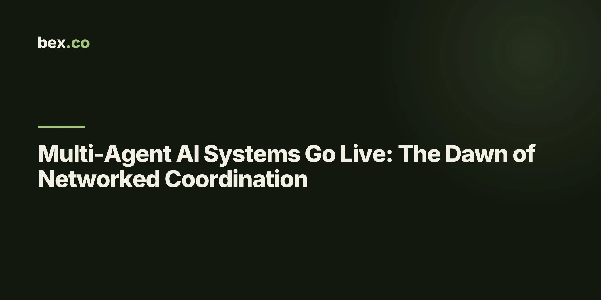 Multi-Agent AI Systems Go Live: The Dawn of Networked Coordination