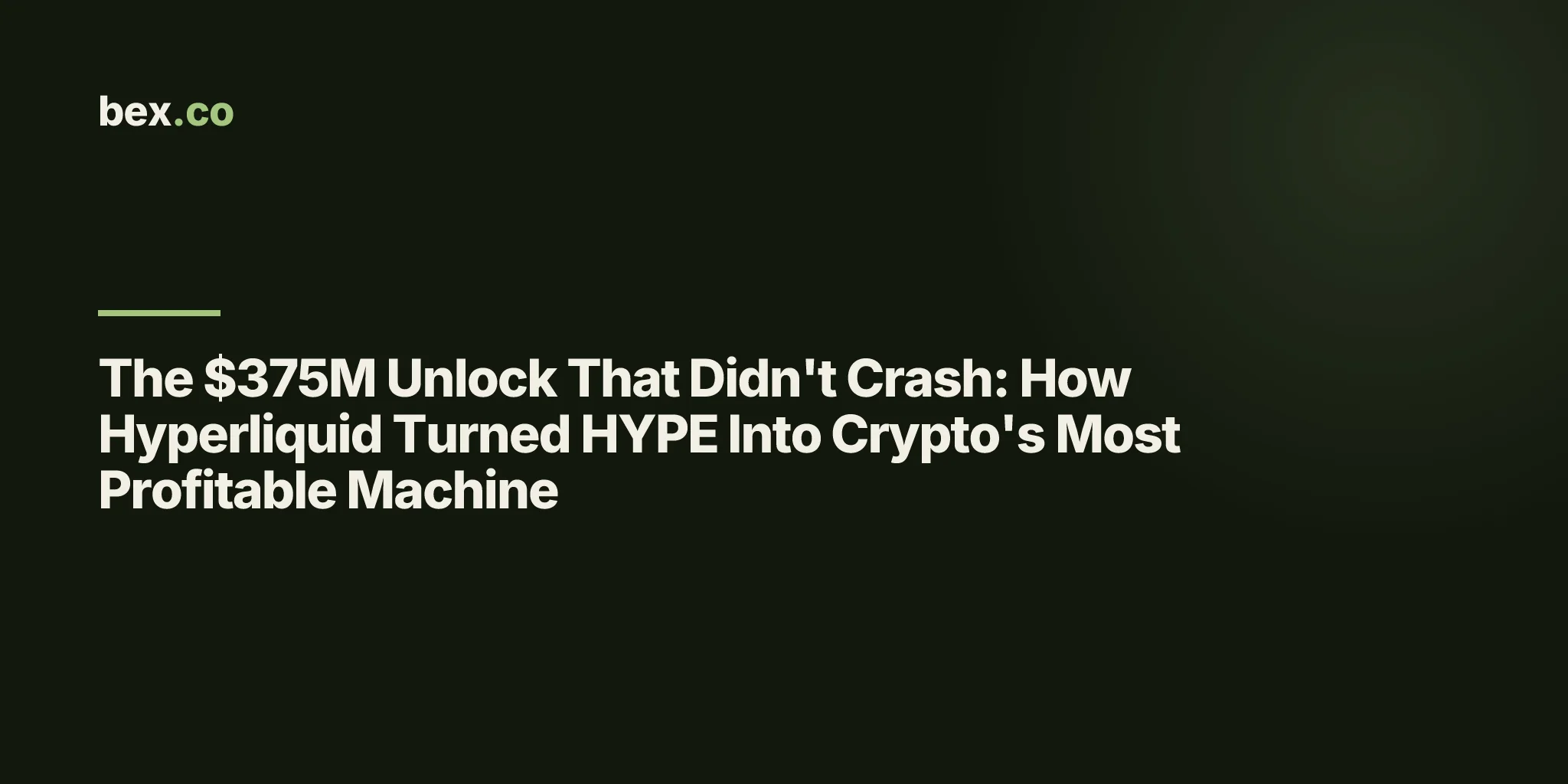 The $375M Unlock That Didn't Crash: How Hyperliquid Turned HYPE Into Crypto's Most Profitable Machine