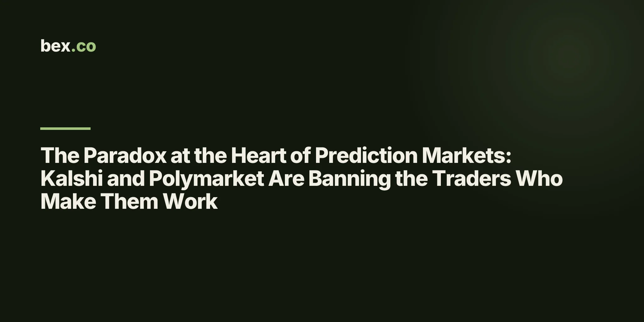 The Paradox at the Heart of Prediction Markets: Kalshi and Polymarket Are Banning the Traders Who Make Them Work