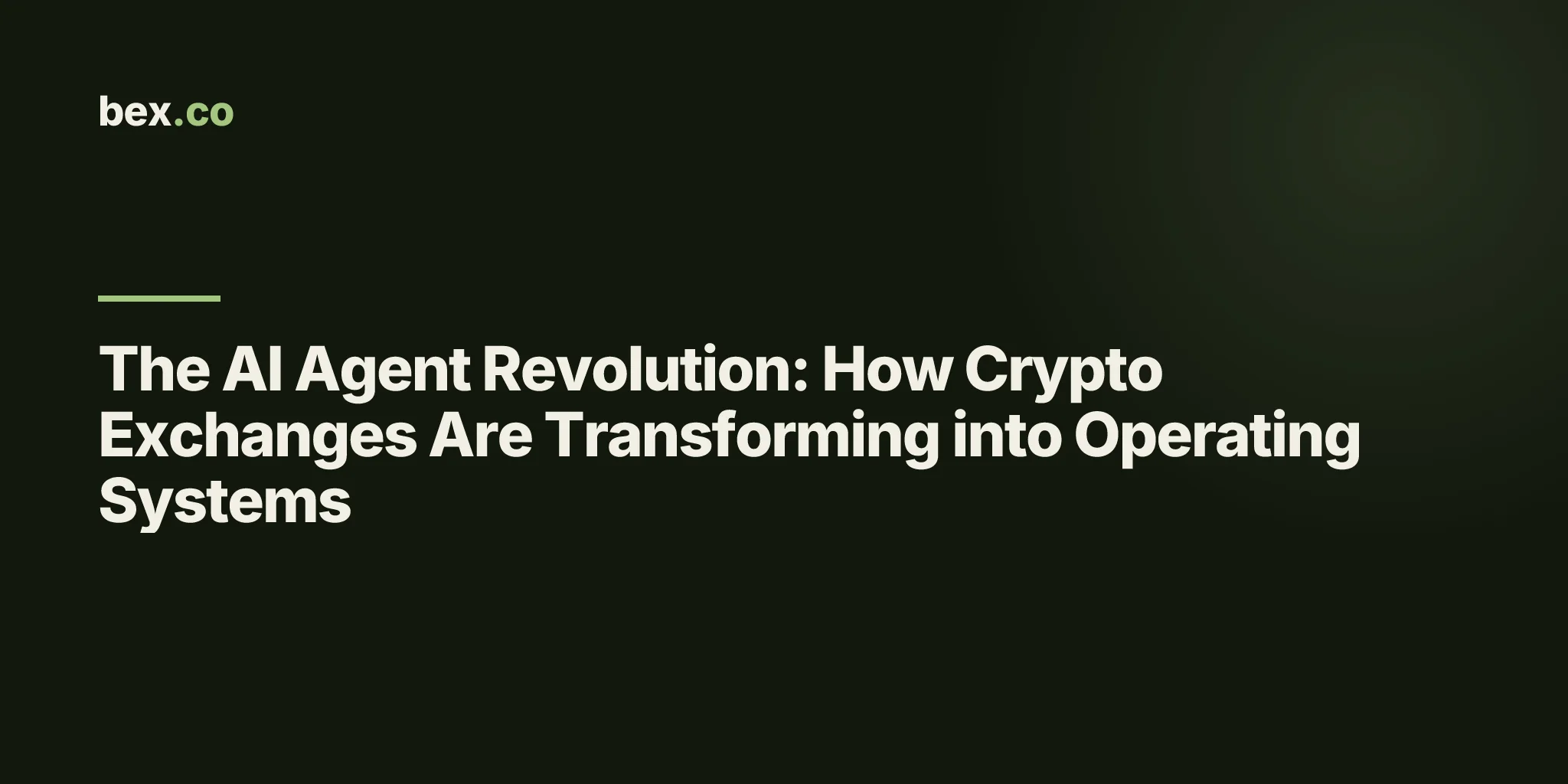 The AI Agent Revolution: How Crypto Exchanges Are Transforming into Operating Systems